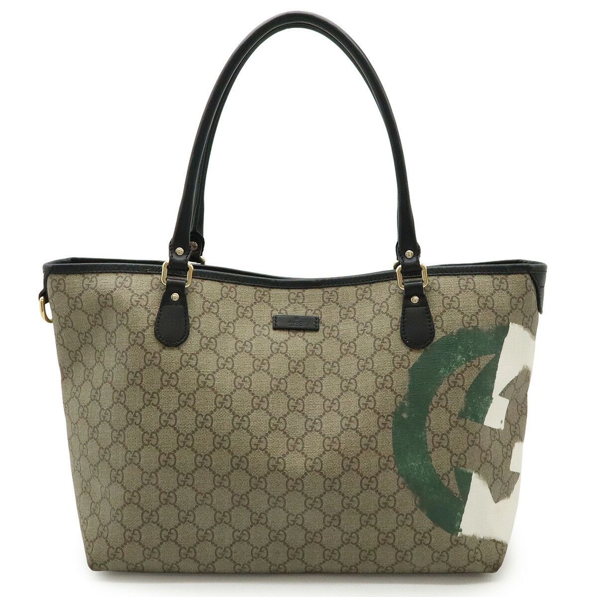 Gucci Gucci GG Supreme 2Way Tote Bag Canvas Shoulder Bag 203693 in Beige, Women's