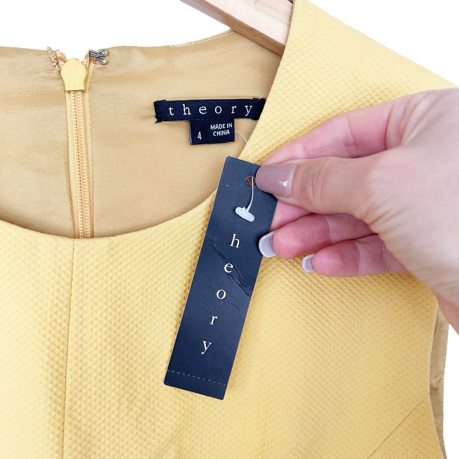 Theory Theory Franita Yellow Sheath Dress Sz 4 Size S / US 4 / IT 40 - 2 Thumbnail
