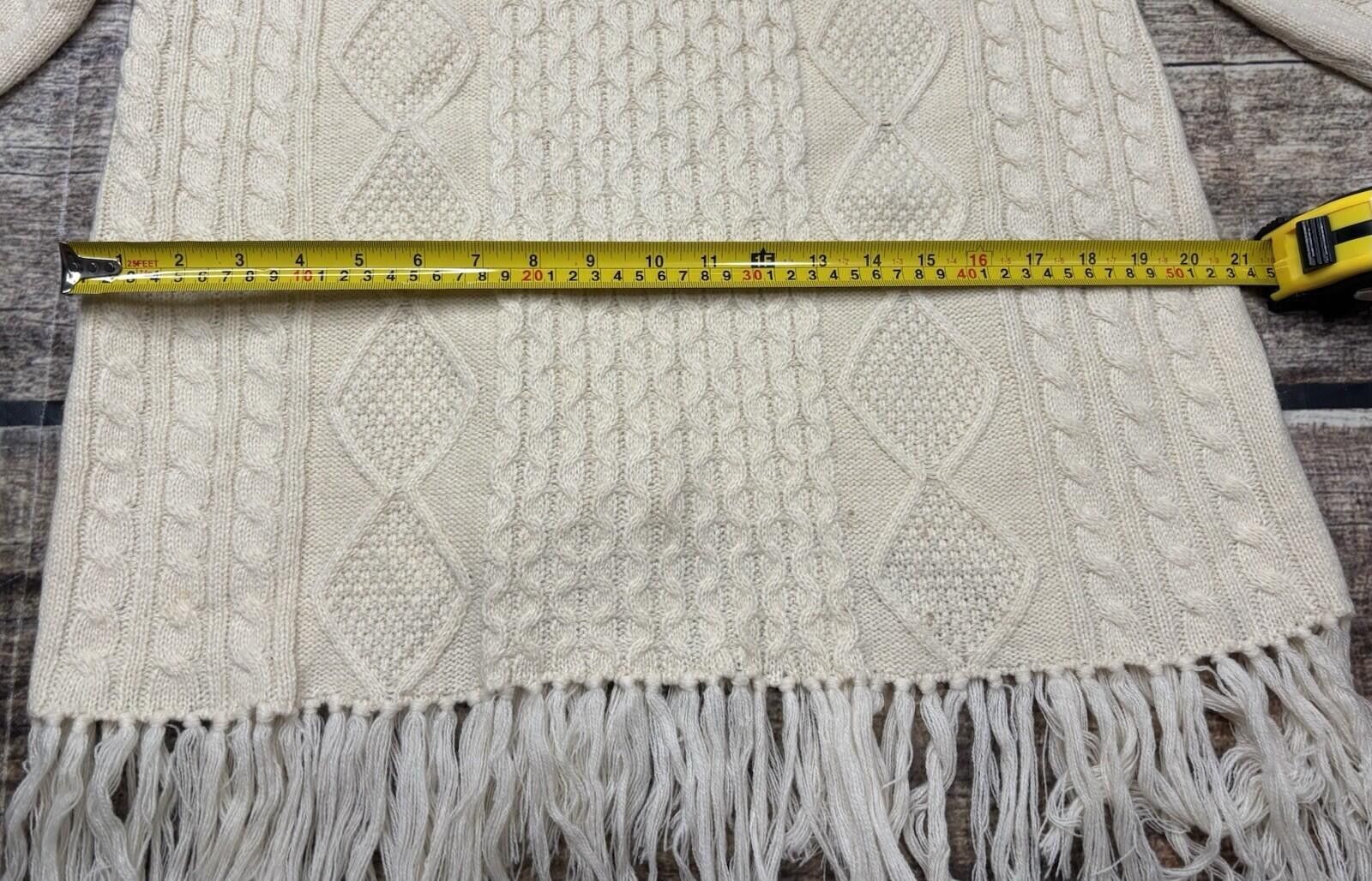 Other Maude Vivante Sweater Womens Medium Fisherman Knit Fringe Size M / US 6-8 / IT 42-44 - 12 Thumbnail