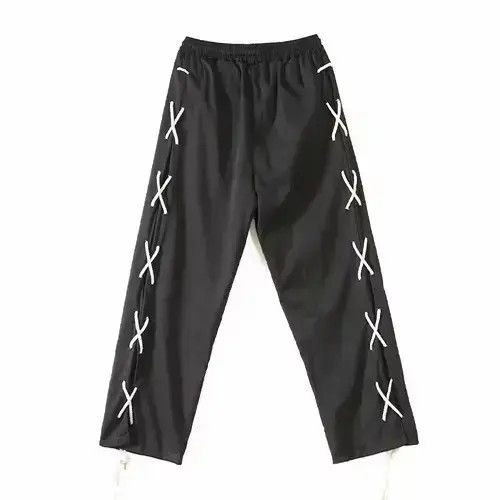 Other Black Sweatpants Spring Summer Vintage Straight Trousers Size US 34 / EU 50 - 4 Thumbnail