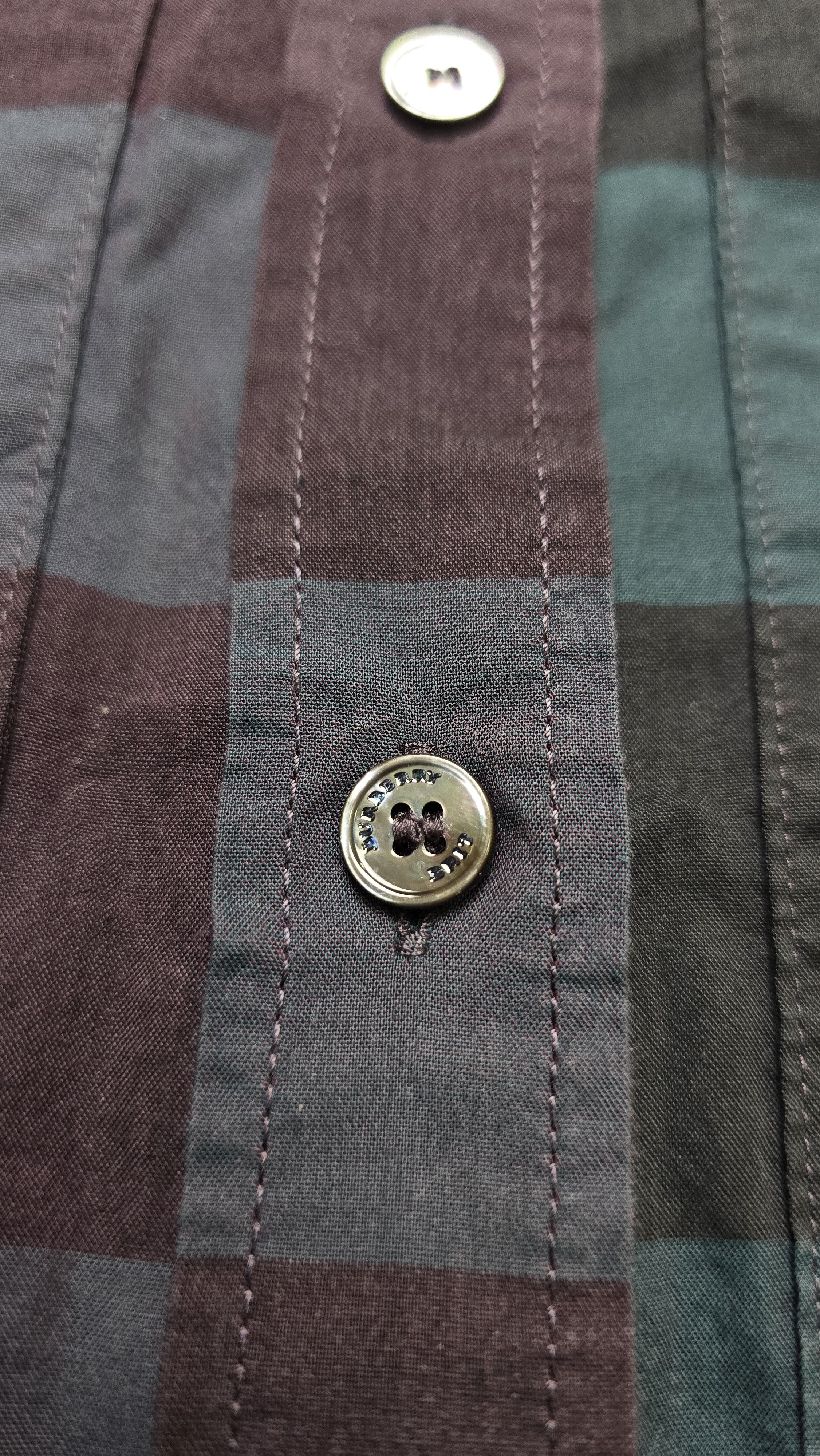 Burberry Burberry Brit Dark Plaid Shirt Nova Check Cotton Button Up Size L / US 10 / IT 46 - 11 Thumbnail