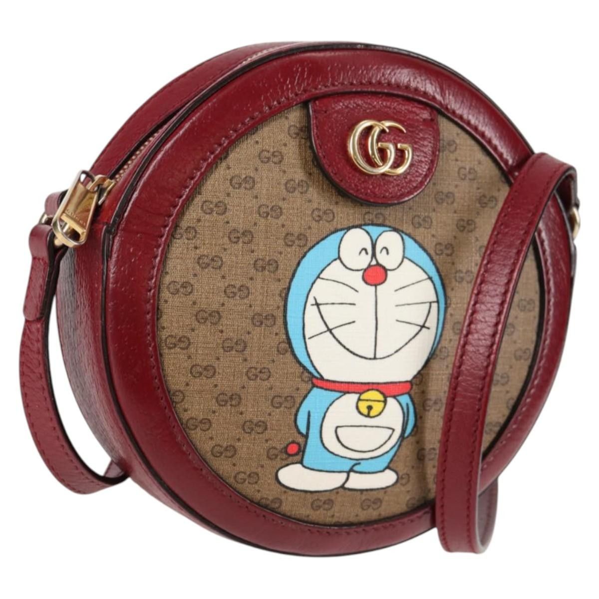Gucci Gucci Doraemon Round Shoulder Bag Printed Mini GG Coated Canvas Size ONE SIZE - 1 Thumbnail