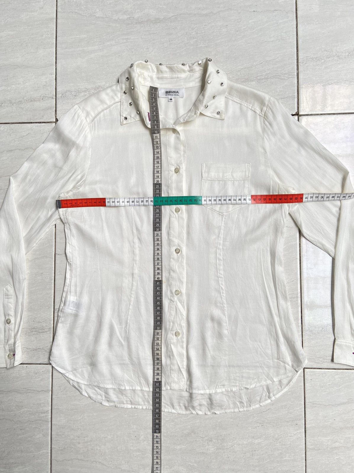 Sonia Rykiel SONIA By SONIA RYKIEL White Shirt Size S / US 4 / IT 40 - 2 Thumbnail