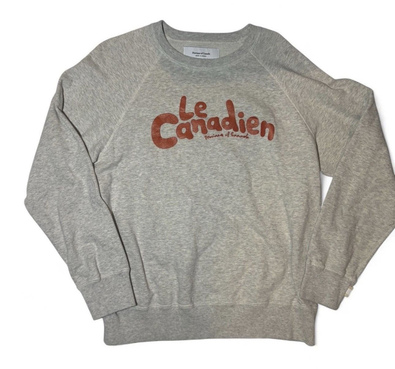 Vintage 2000s Men's M Province of Canada Grey Crew Sweater