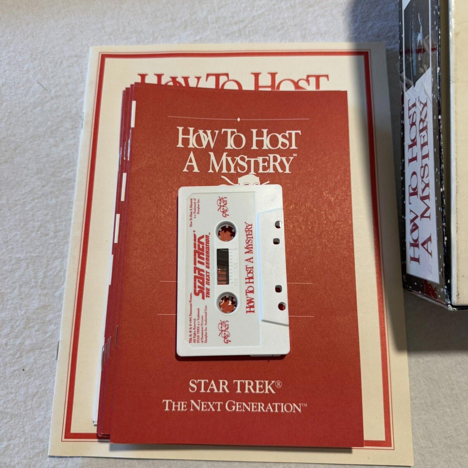 Designer VTG How to Host a Mystery: Star Trek Next Generation Game Size ONE SIZE - 7 Thumbnail