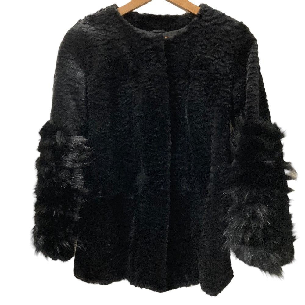 Other martinique Rabbit Fox Fur Collarless Coat Fur Outerwear DUTY FREE for USA