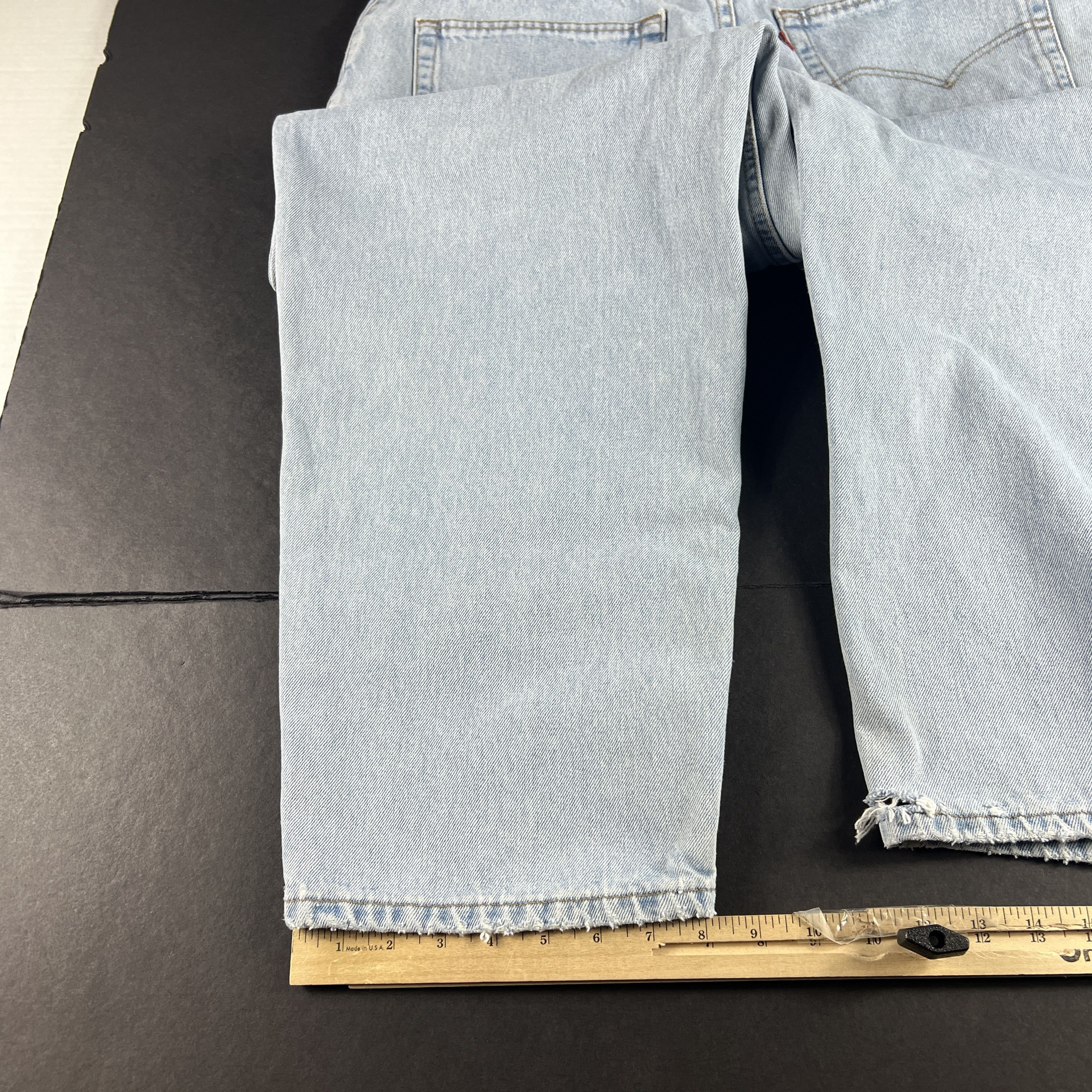 Levi's × Vintage Y2K Levi's Jeans 570 Baggy Light Blue Faded Cotton Denim Size US 38 / EU 54 - 16 Thumbnail