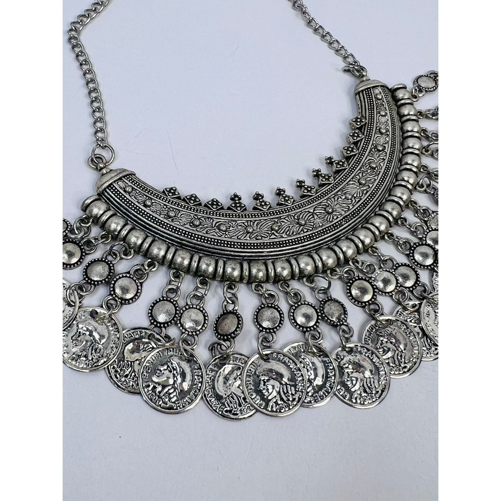 & Other Stories Set of 3 Necklaces - Silvertone Chain with Pendant Dangles Size ONE SIZE - 5 Thumbnail