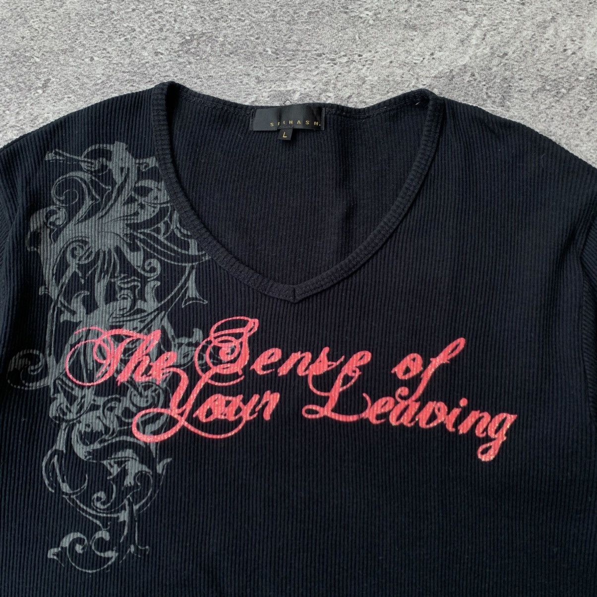 If Six Was Nine × Japanese Brand × Le Grande Bleu (L.G.B.) Y2k Spinash Tribal Poem Longsleeve Tee Size US M / EU 48-50 / 2 - 8 Thumbnail