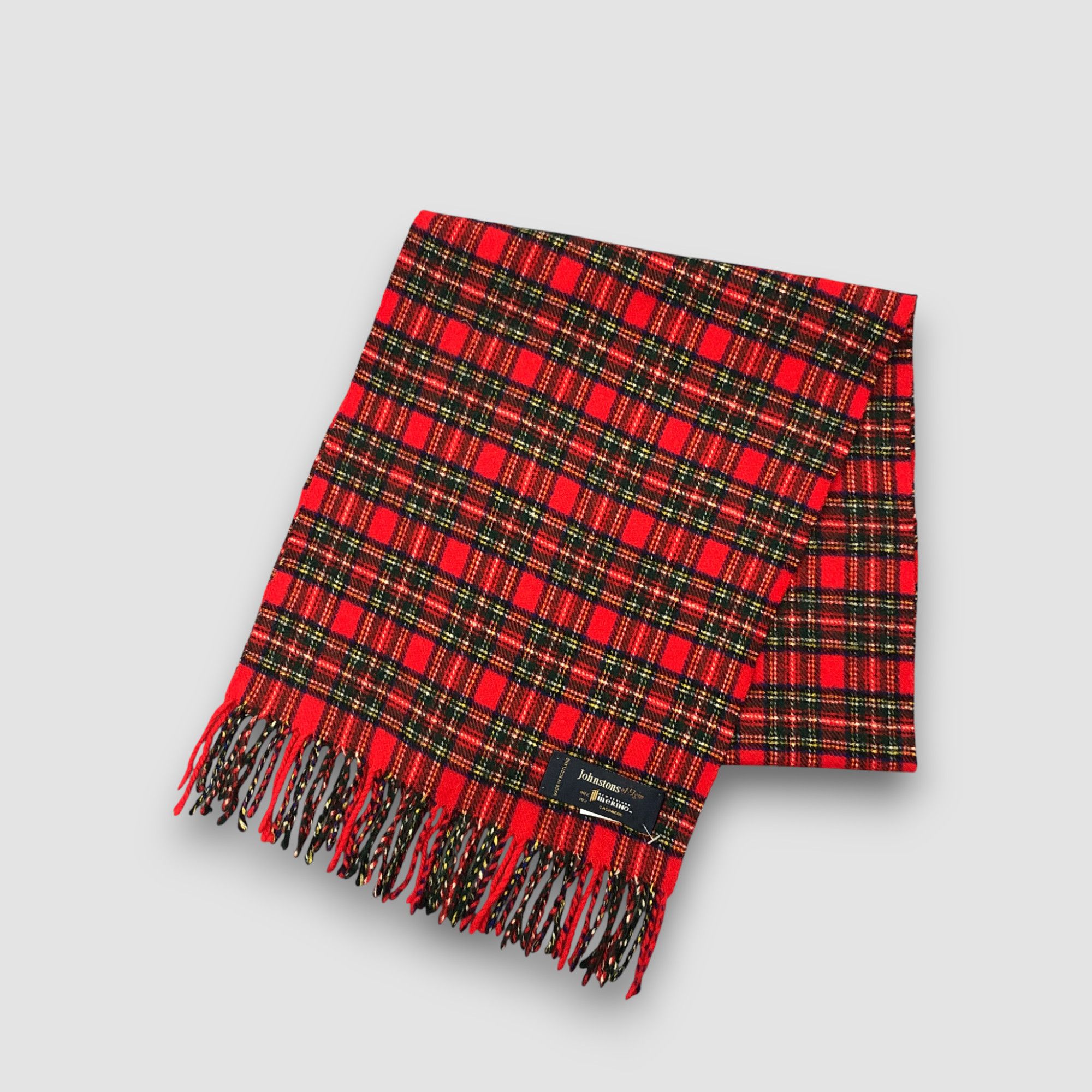 Johnstons Of Elgin Vintage Johnstons of Elgin Scarf Muffler Wool Scarves Size ONE SIZE - 3 Thumbnail