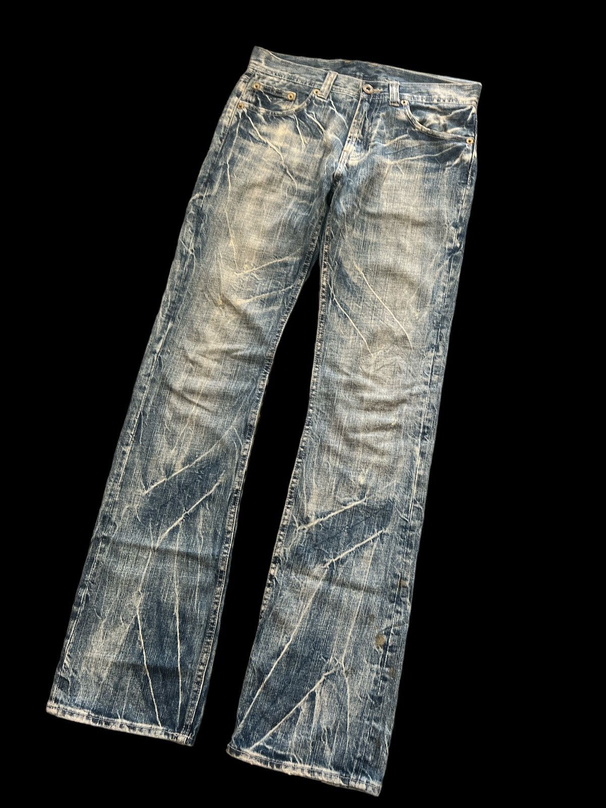 Japanese Brand × Vintage UNKNOW DISTRESSED DENIM PANT Size US 30 / EU 46 - 5 Thumbnail