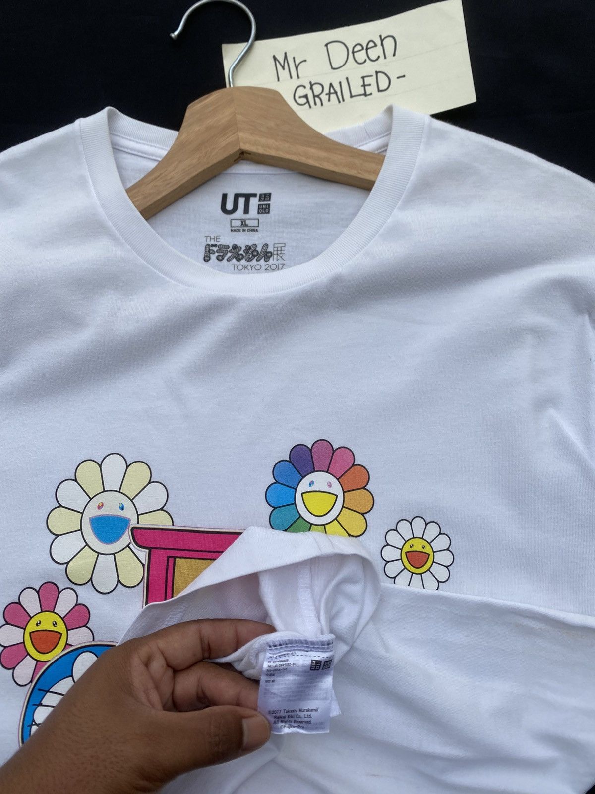 Takashi Murakami × Uniqlo Rare Uniqlo x Takashi Murakami Doraemon White Tshirt Size US XL / EU 56 / 4 - 13 Thumbnail