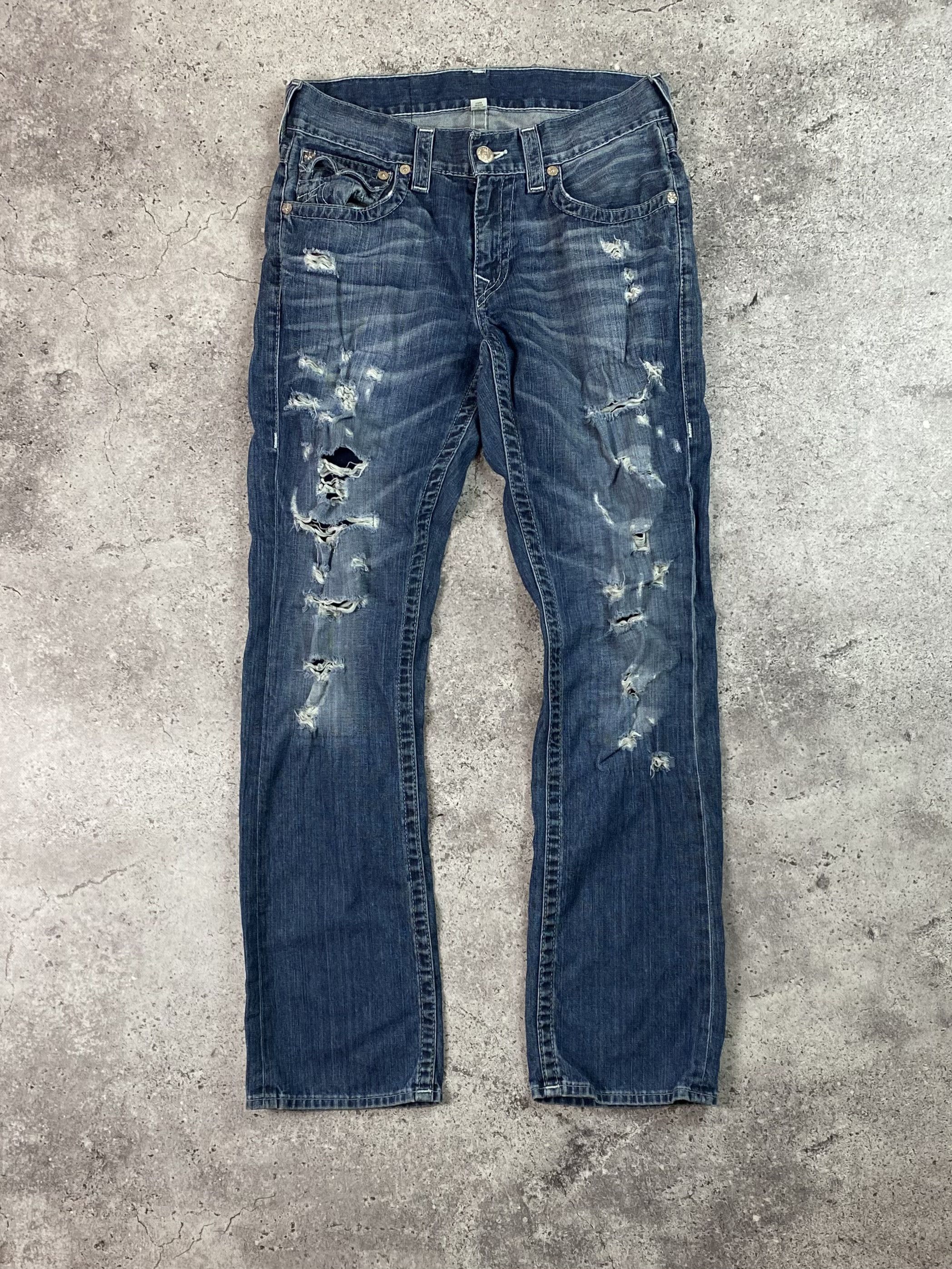 Japanese Brand × True Religion Vintage True Religion Distressed Jeans Flair Size 31 Size US 31 - 2 Thumbnail