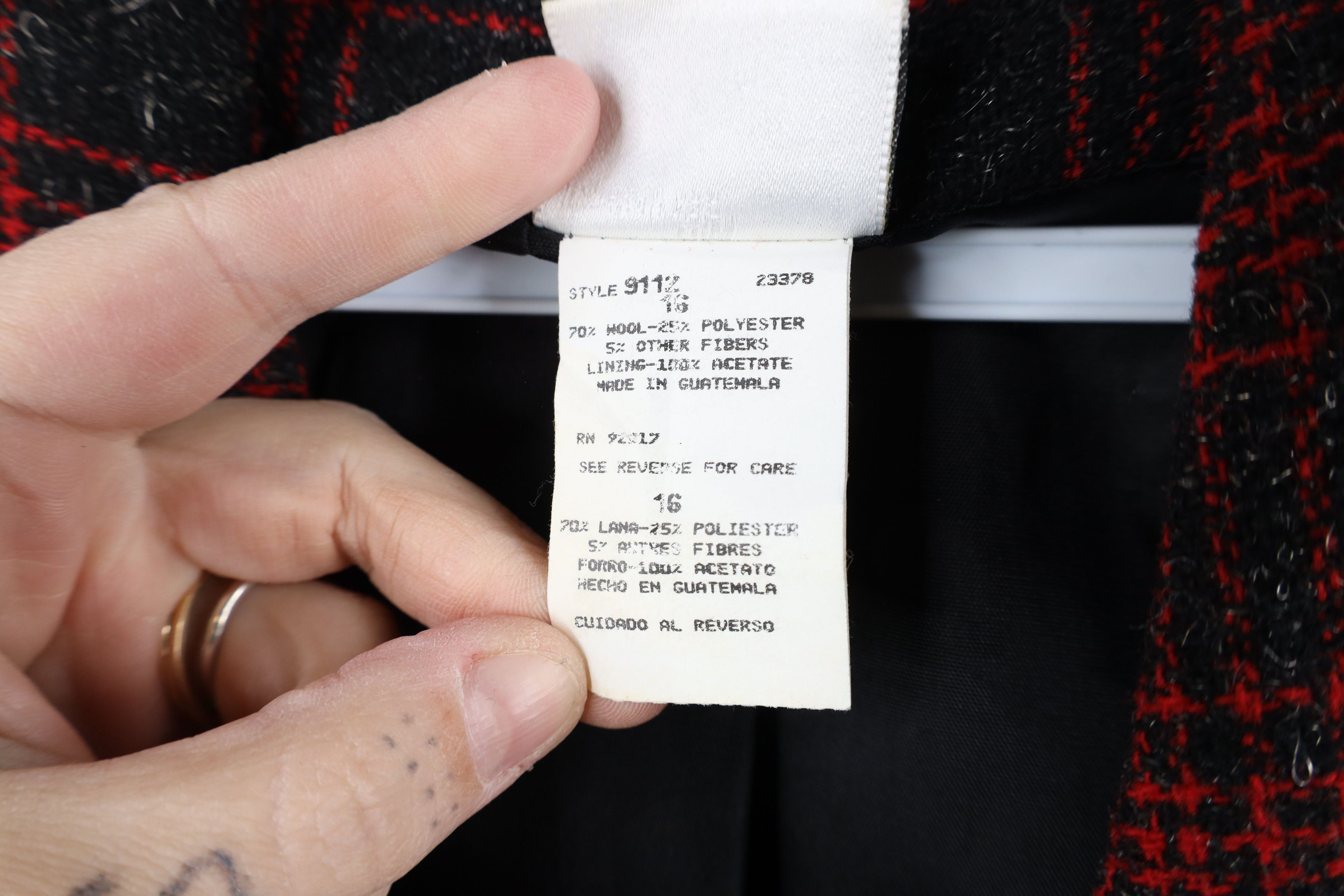 Vintage Vintage 90s Streetwear Button Blazer Suit Coat Jacket Plaid Size XXL / US 16-18 / IT 52-54 - 7 Thumbnail