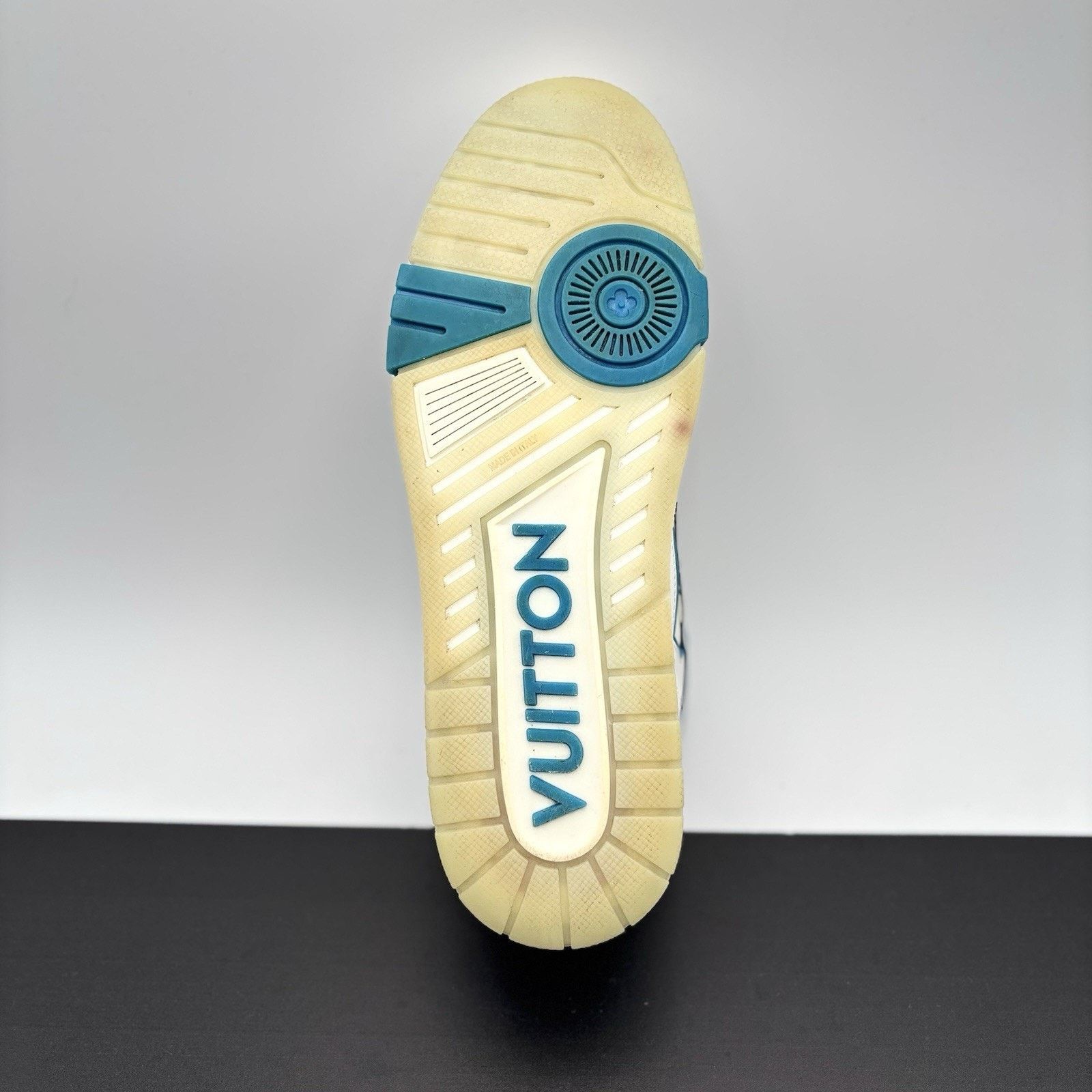 Louis Vuitton Louis Vuitton Trainer Mid ‘ White, Blue ’ | GREAT COND! Size US 10 / EU 43 - 8 Thumbnail