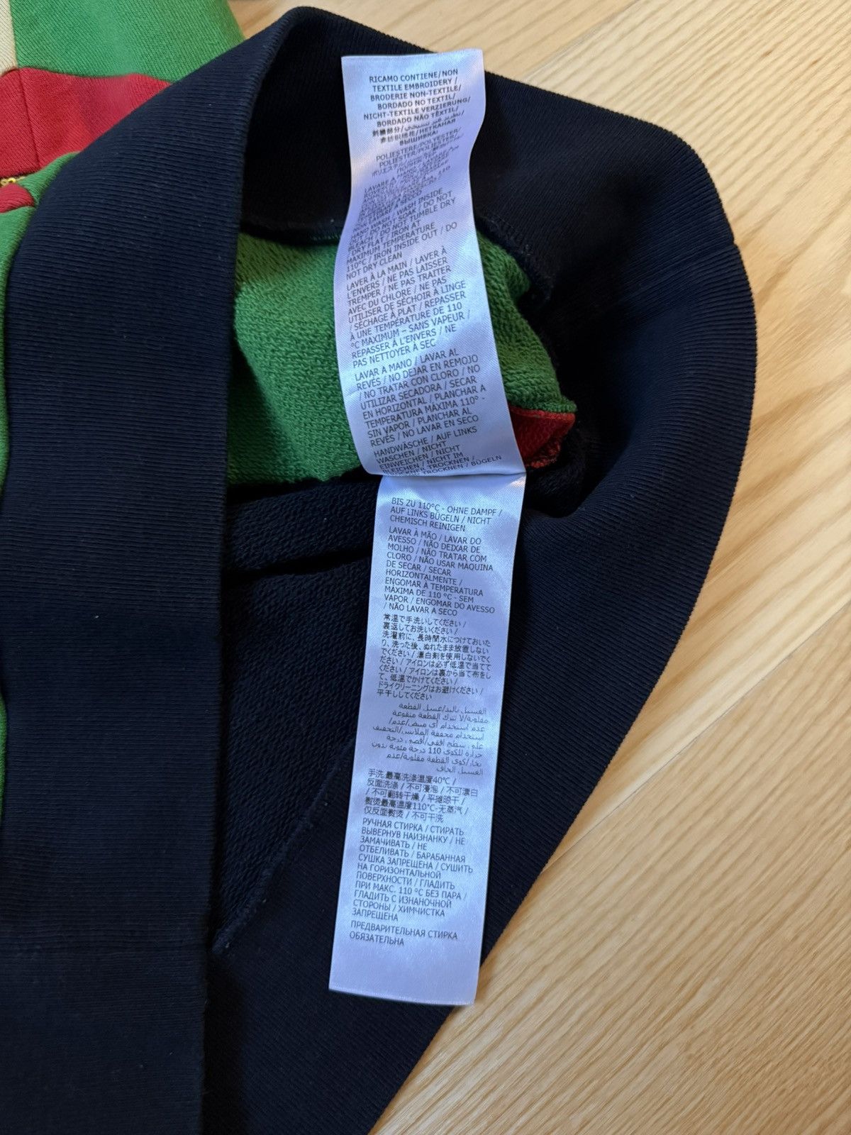 Gucci Gucci Kids Black Cotton Embroidered Sequined Logo Sweatshirt Size ONE SIZE - 12 Thumbnail