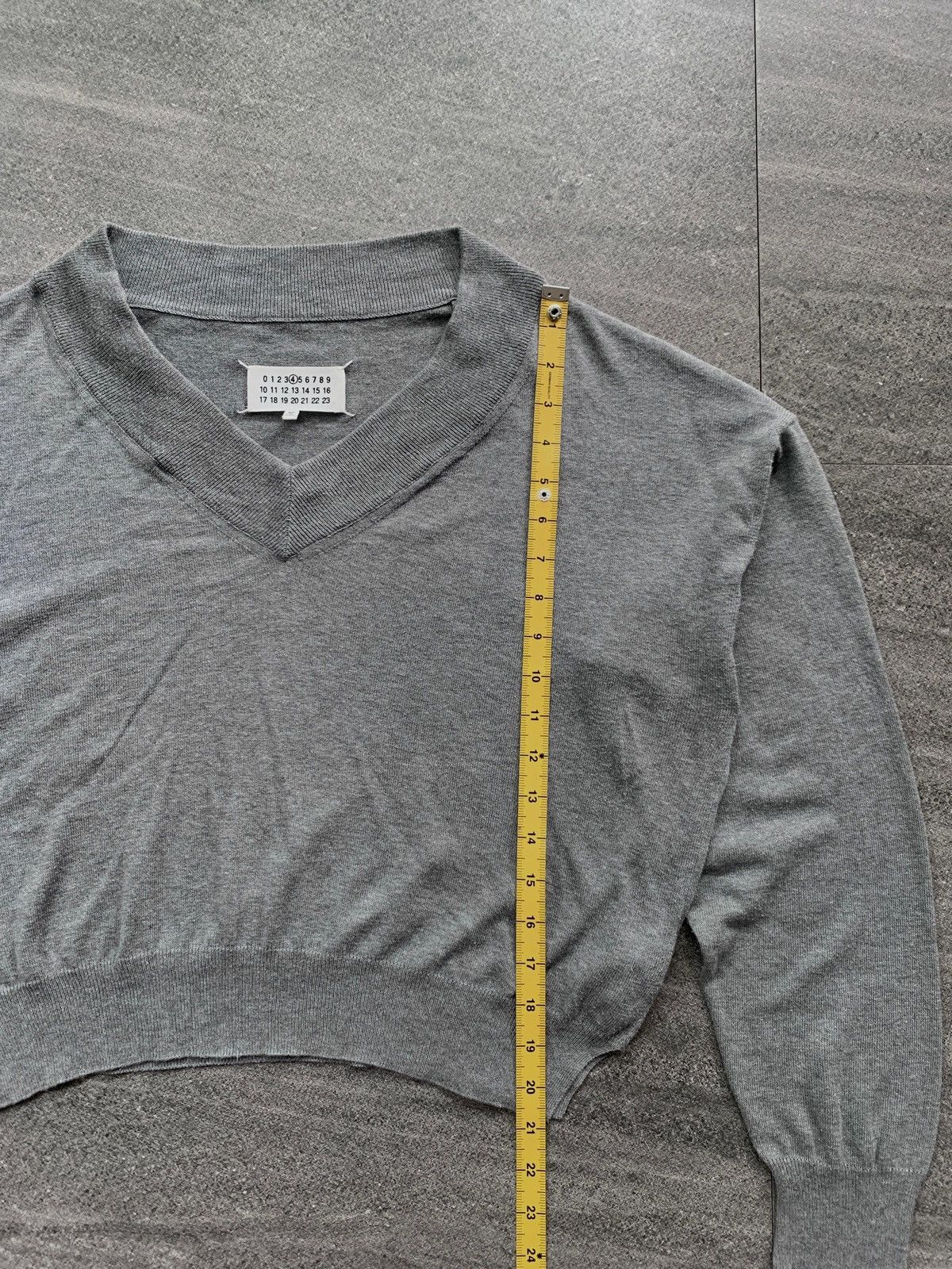 Maison Margiela FREE TAX! Line 4 Cropped Elbow Patch Sweater Size S / US 4 / IT 40 - 13 Thumbnail