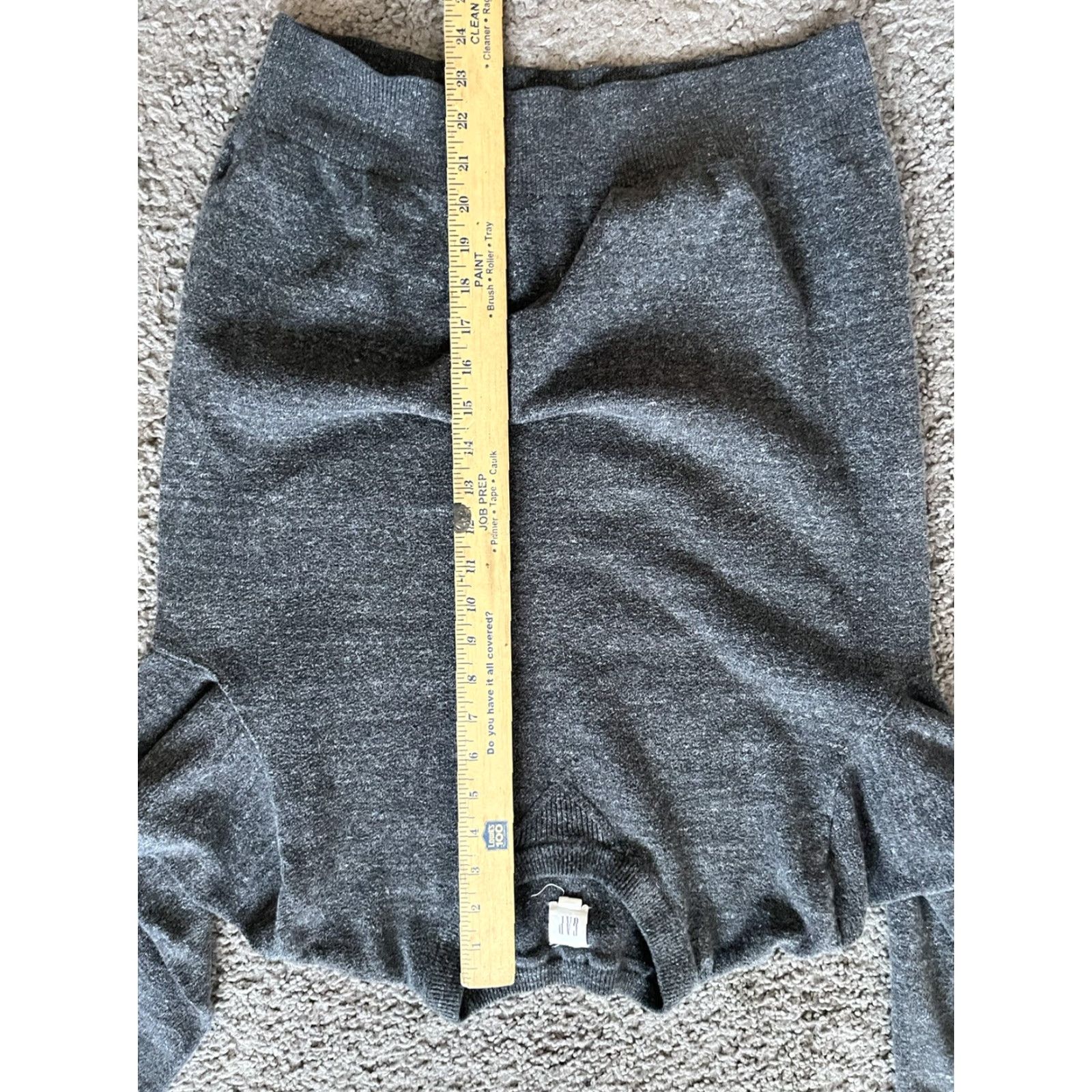 Gap Gap Mens Sweater Pullover Knit Crew Neck Long Sleeve Gray L Regular Cotton Blend Merino Casual Fall Winter Sports Fitness Mens Size US L / EU 52-54 / 3 - 5 Thumbnail