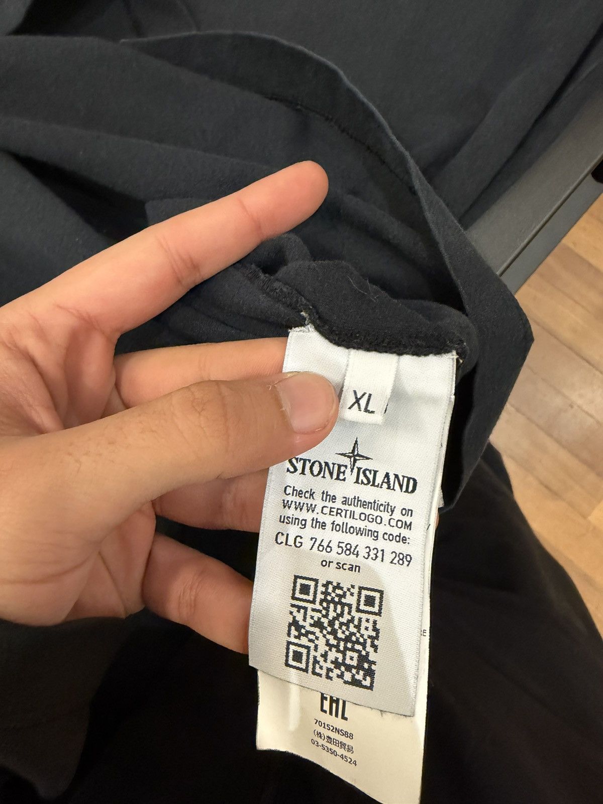 Stone Island Stone Island Reverse Refracting Logo Tee Size US XL / EU 56 / 4 - 4 Thumbnail