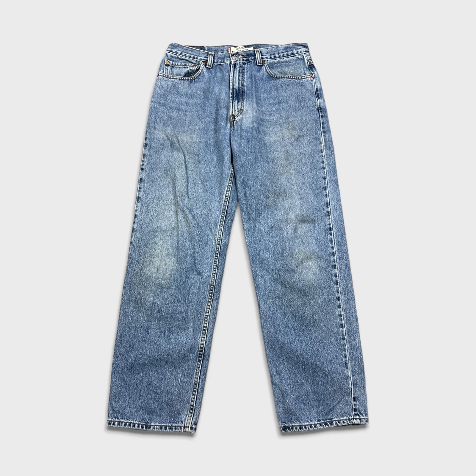 Levi's × Vintage Levi's 550 Jeans 34x31 Relaxed Light Wash Baggy Denim Pants Size US 34 / EU 50 - 1 Thumbnail