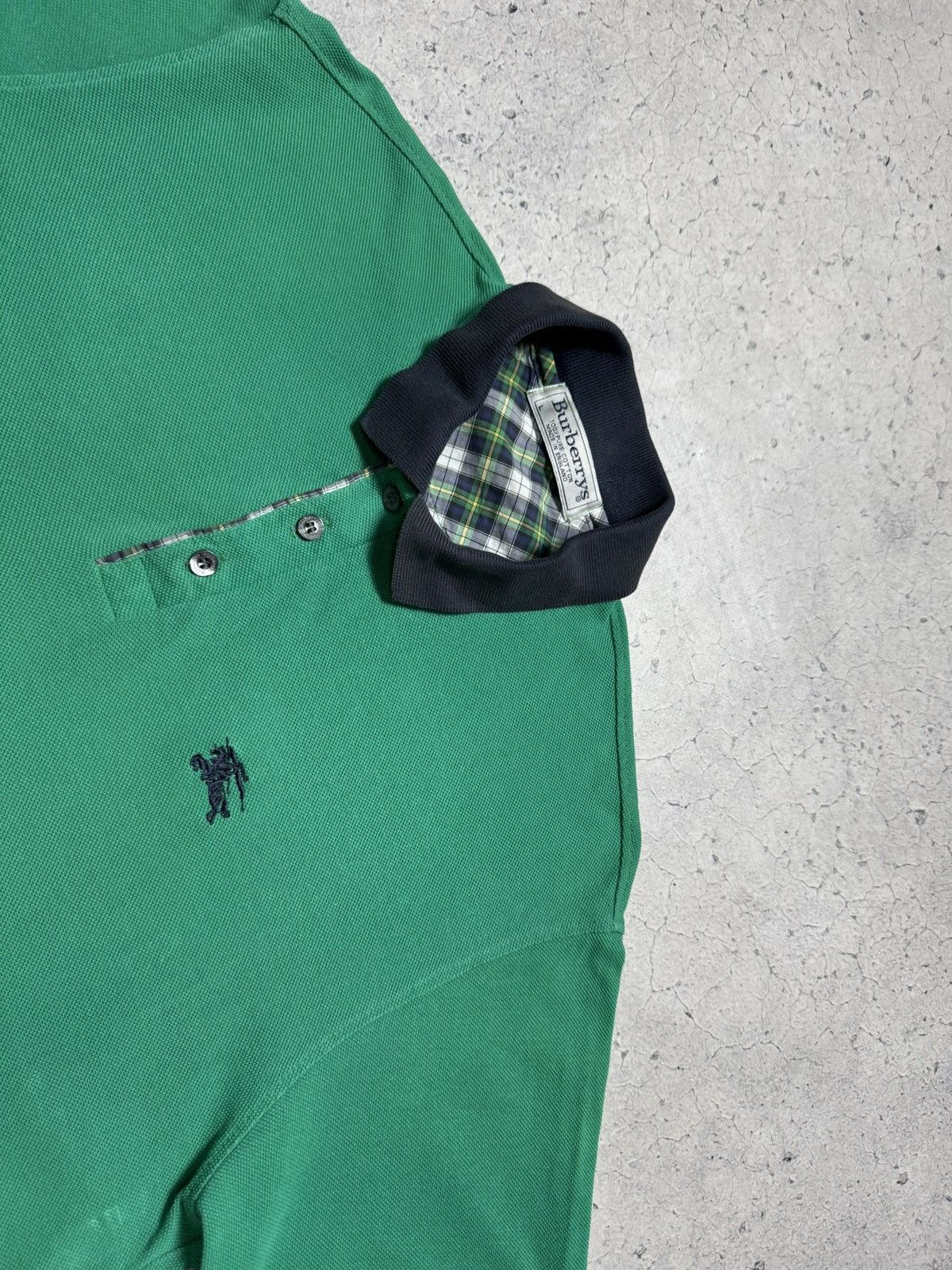 Burberry Burberrys London Vintage Luxury Polo Shirt Size US L / EU 52-54 / 3 - 4 Thumbnail