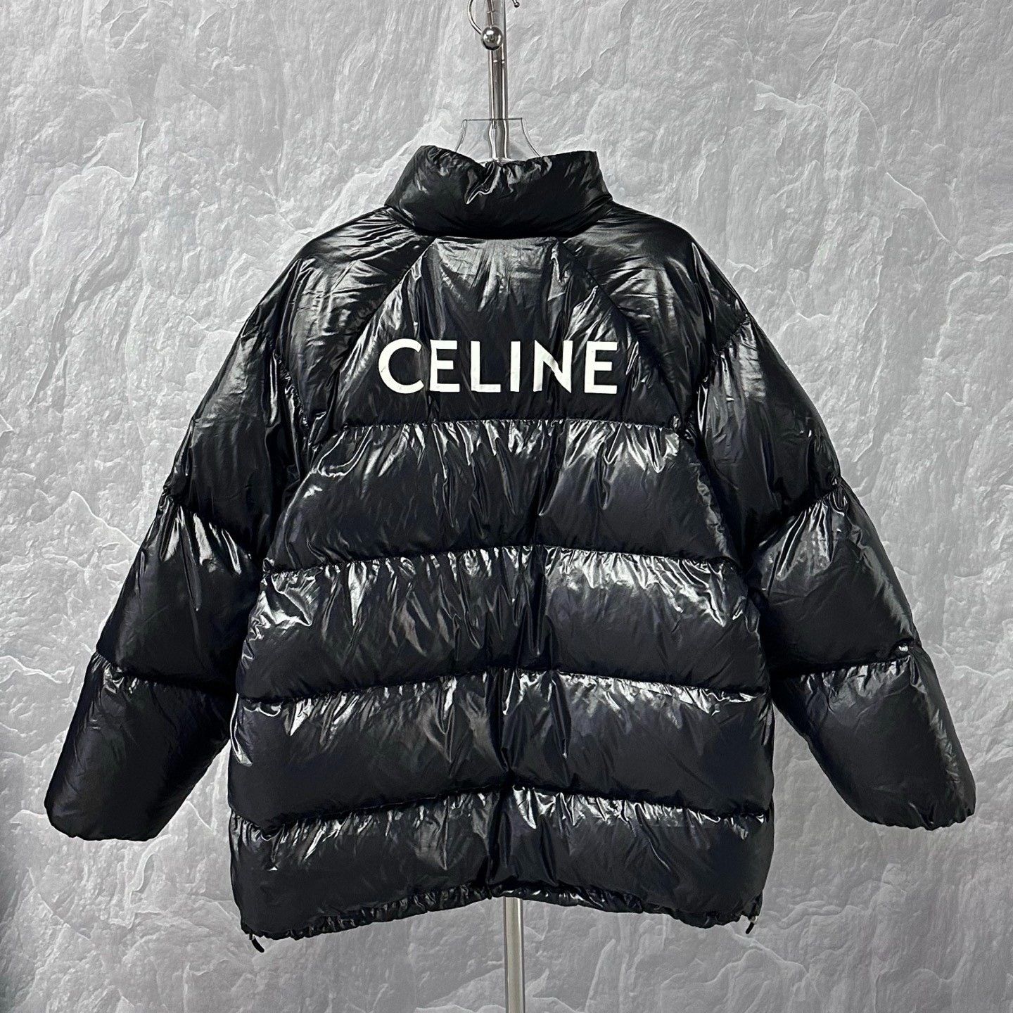 Celine Celine Logo Print Stand Collar Down Jacket Size US M / EU 48-50 / 2 - 4 Thumbnail