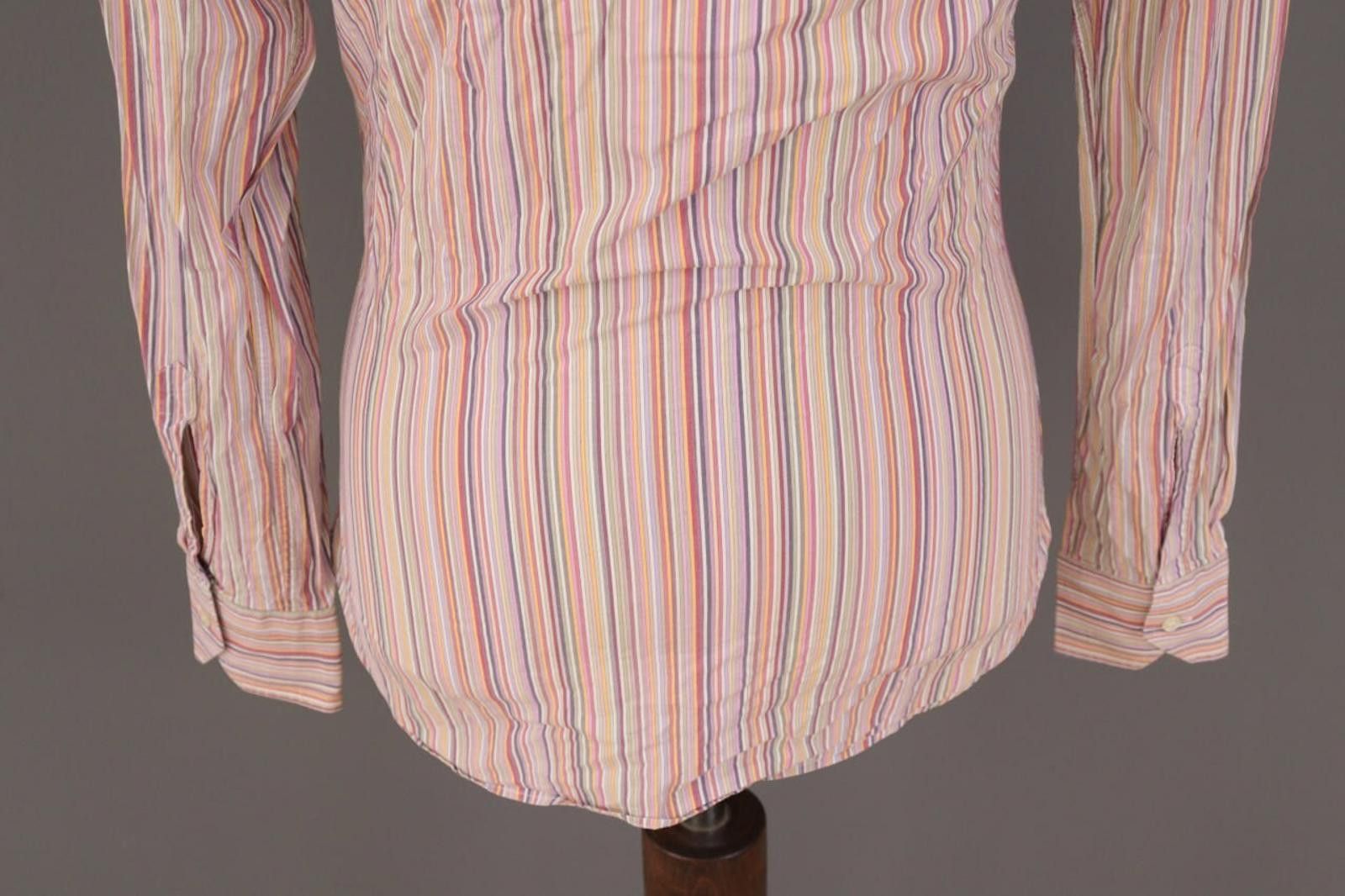 Etro Etro Multicolor Stripe Long Sleeve Button Down Shirt Size 39 Size US M / EU 48-50 / 2 - 9 Thumbnail