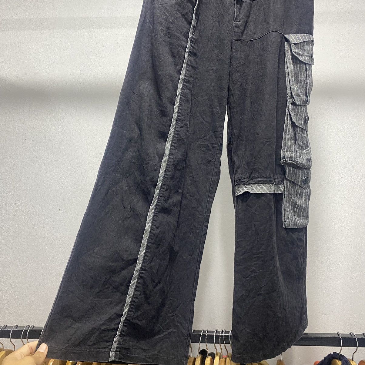 Beauty Beast × Hysteric Glamour × Japanese Brand Sick☠️ Designer Multi Pocket Cargo Pants like Issey Lgb Size US 31 - 7 Thumbnail