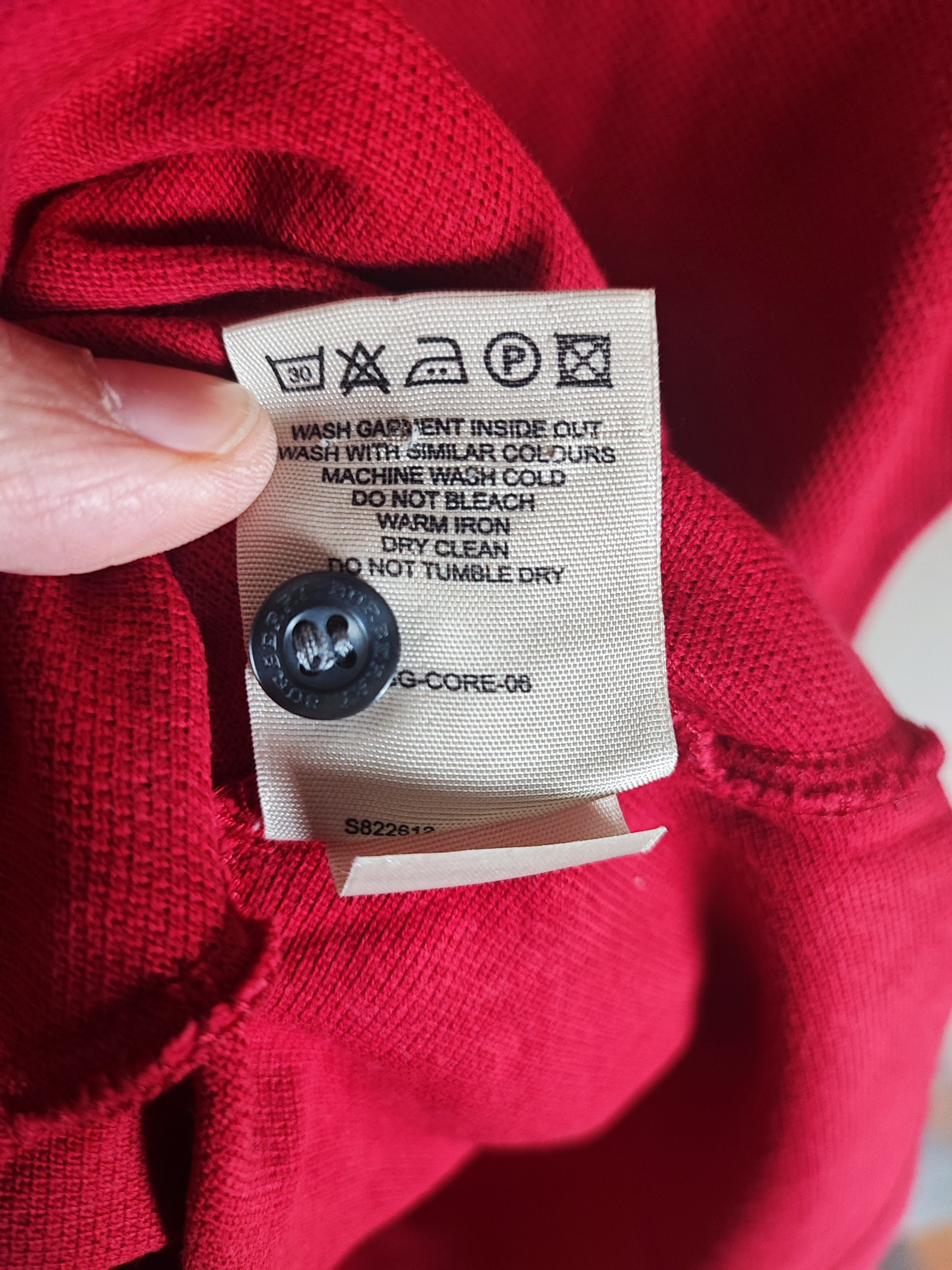 Burberry Burberry Polo L Red Size US L / EU 52-54 / 3 - 9 Thumbnail