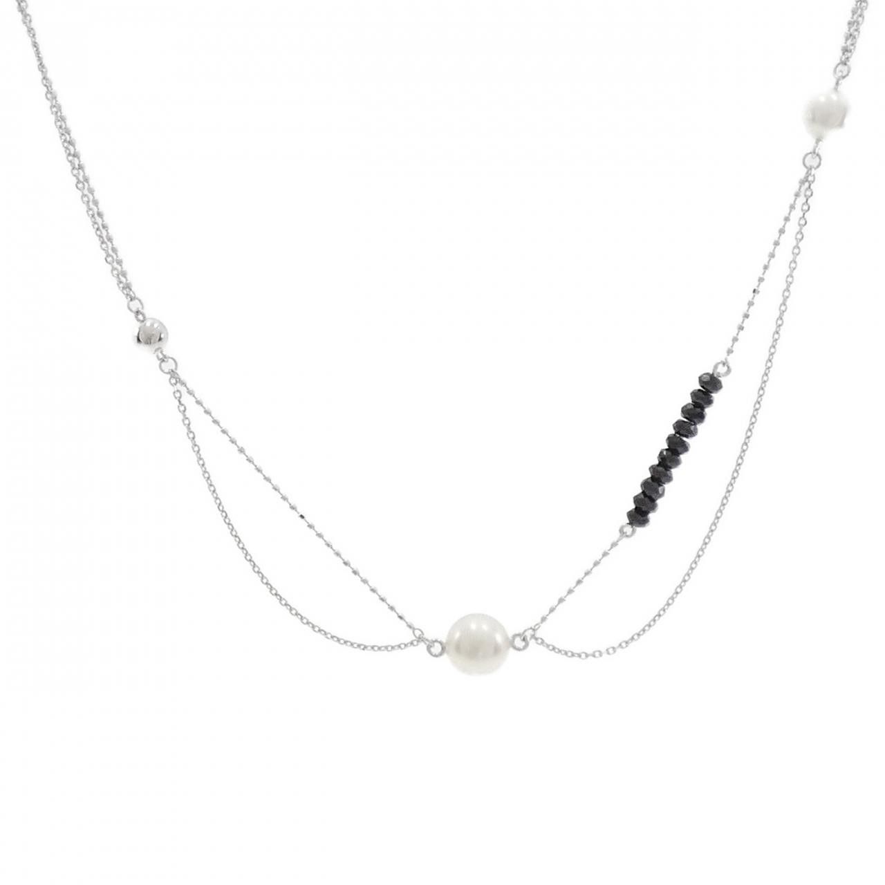 Other Tasaki Tasaki Akoya Pearl Au750 White Gold Necklace Calfskin Necklace DUTY FREE for USA Size ONE SIZE - 1 Thumbnail