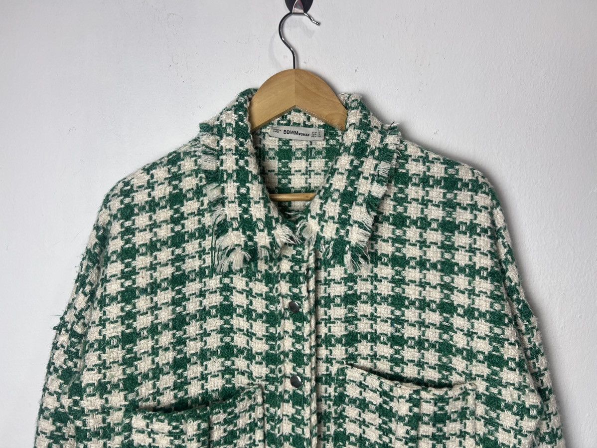 If Six Was Nine Green Tweed Frayed Jacket Size US S / EU 44-46 / 1 - 3 Thumbnail