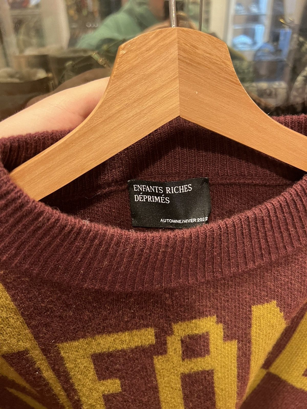 Enfants Riches Deprimes Enfants Riches Deprimes Intarsia Knit Wool Sweater Size US M / EU 48-50 / 2 - 3 Thumbnail