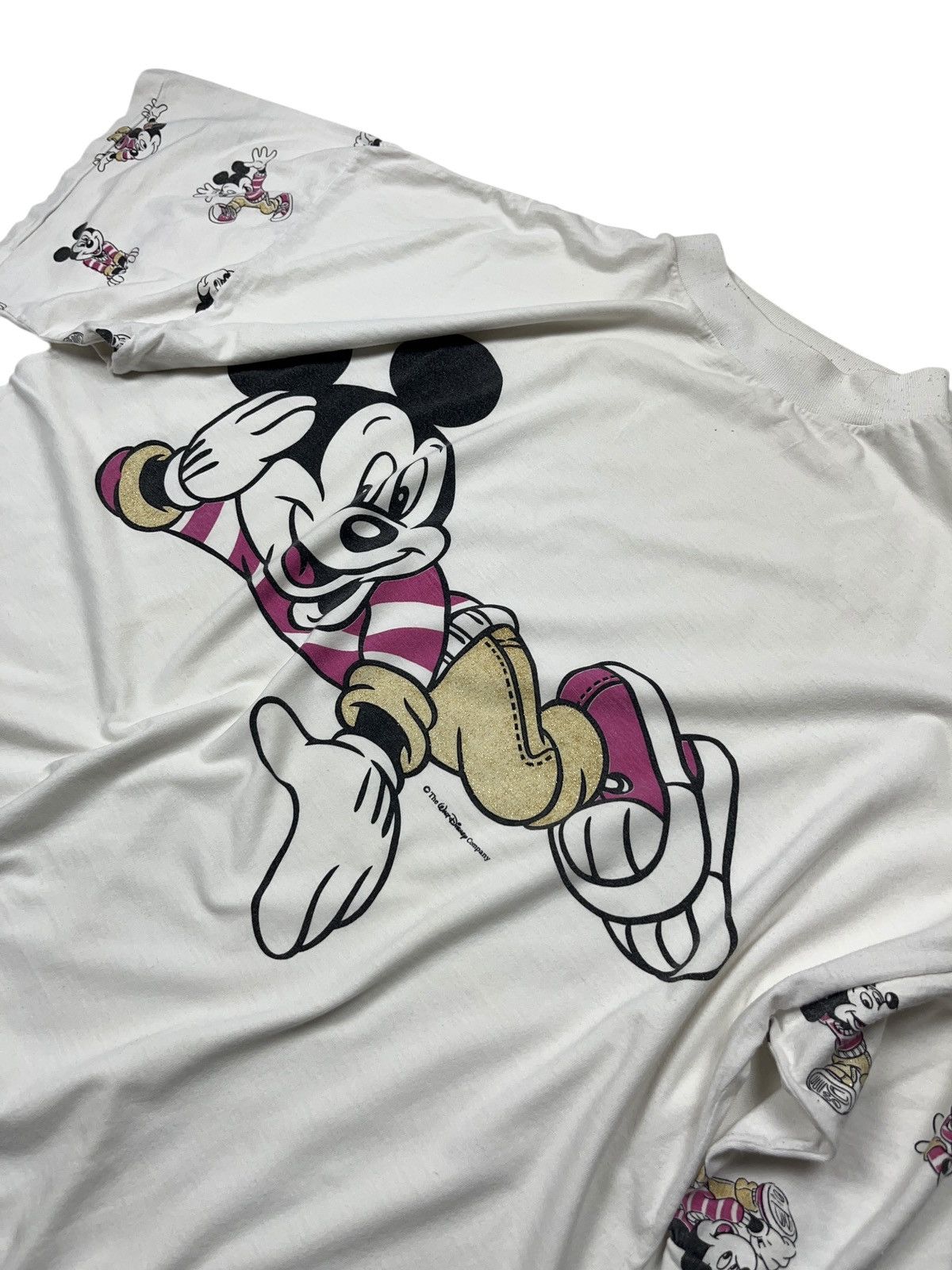 Disney × Mickey Mouse × Vintage Vintage 90s Mickey Mouse Single Stitch T-shirt Size US XL / EU 56 / 4 - 3 Thumbnail