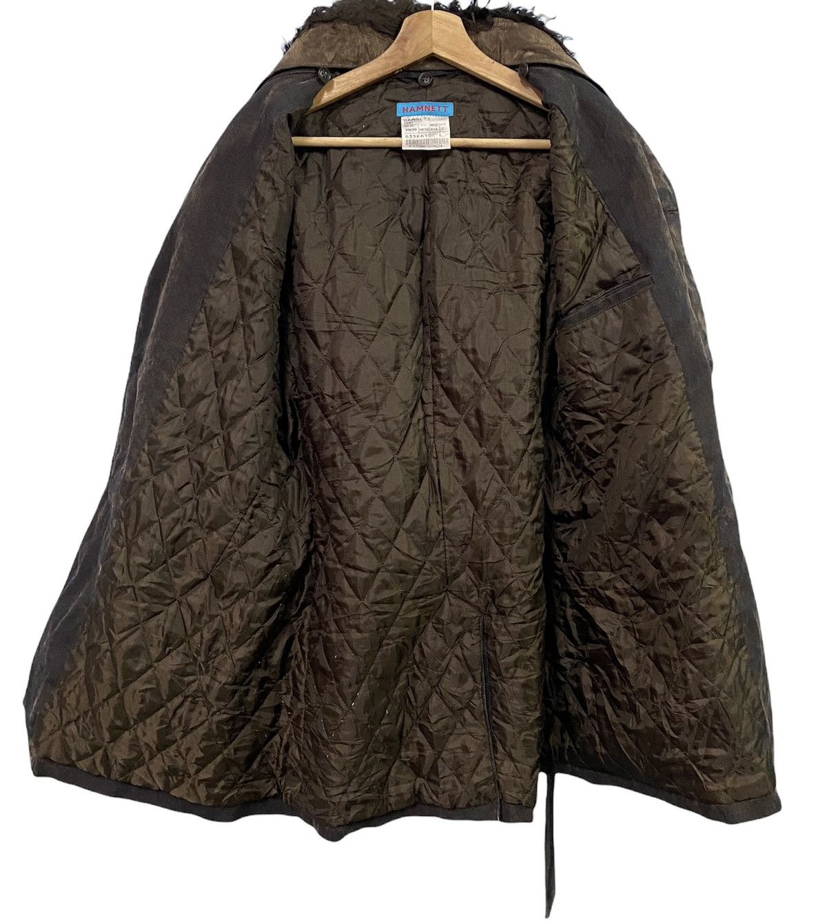 Katharine Hamnett London Katharine Hamnett WAX Jacket Detachable Fur Collar Size US L / EU 52-54 / 3 - 3 Thumbnail