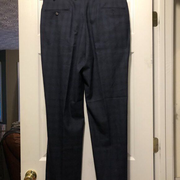 Ralph Lauren Ralph Lauren men's navy plaid dress pants size:36/32 Size 36R - 2 Thumbnail