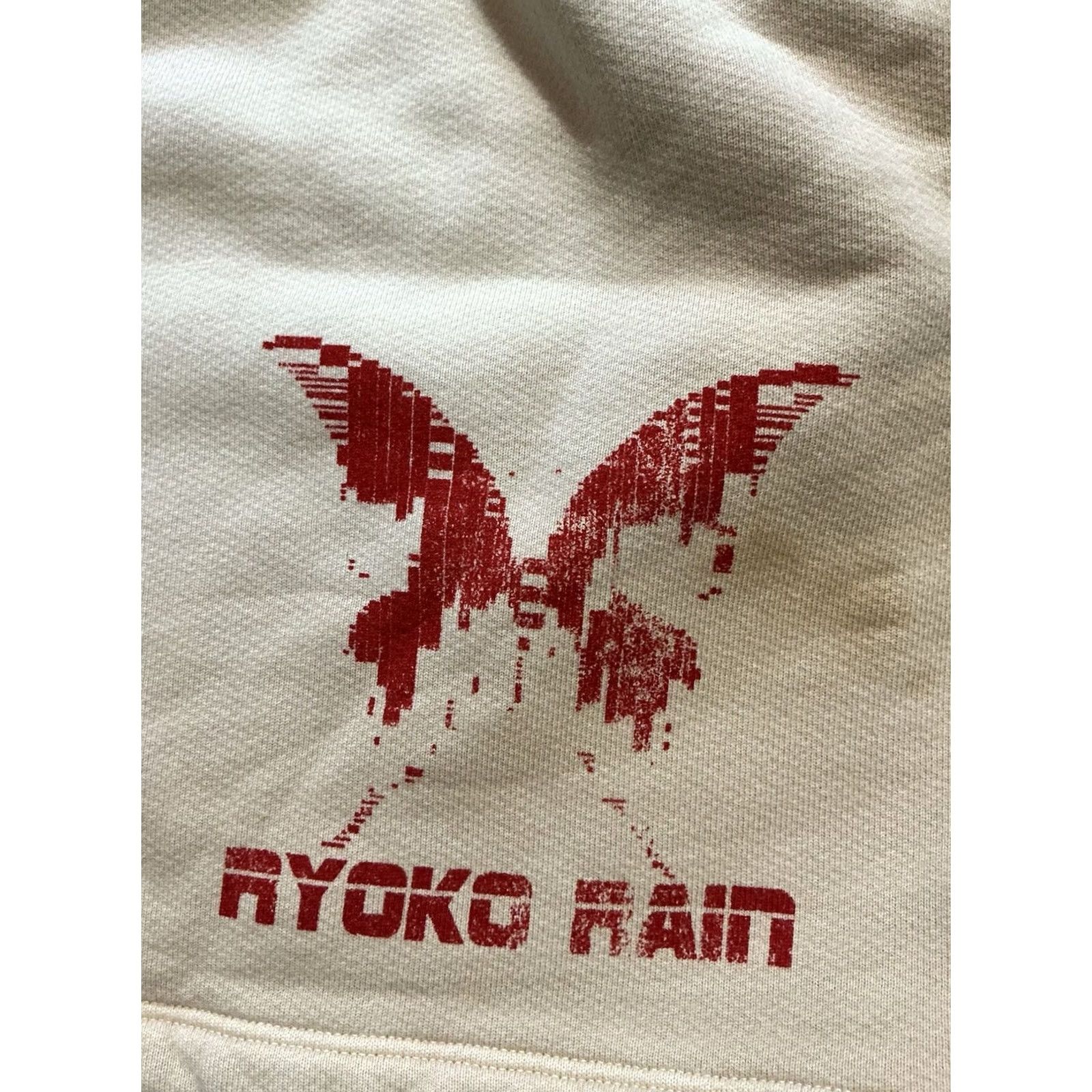Rains Ryoko Rain Butterfly Beige Red Graphic 5” Inseam Heavyweight Sweat Shorts XL Mens Beige 5” Inseam Graphic Butterfly Size US 36 / EU 52 - 7 Thumbnail