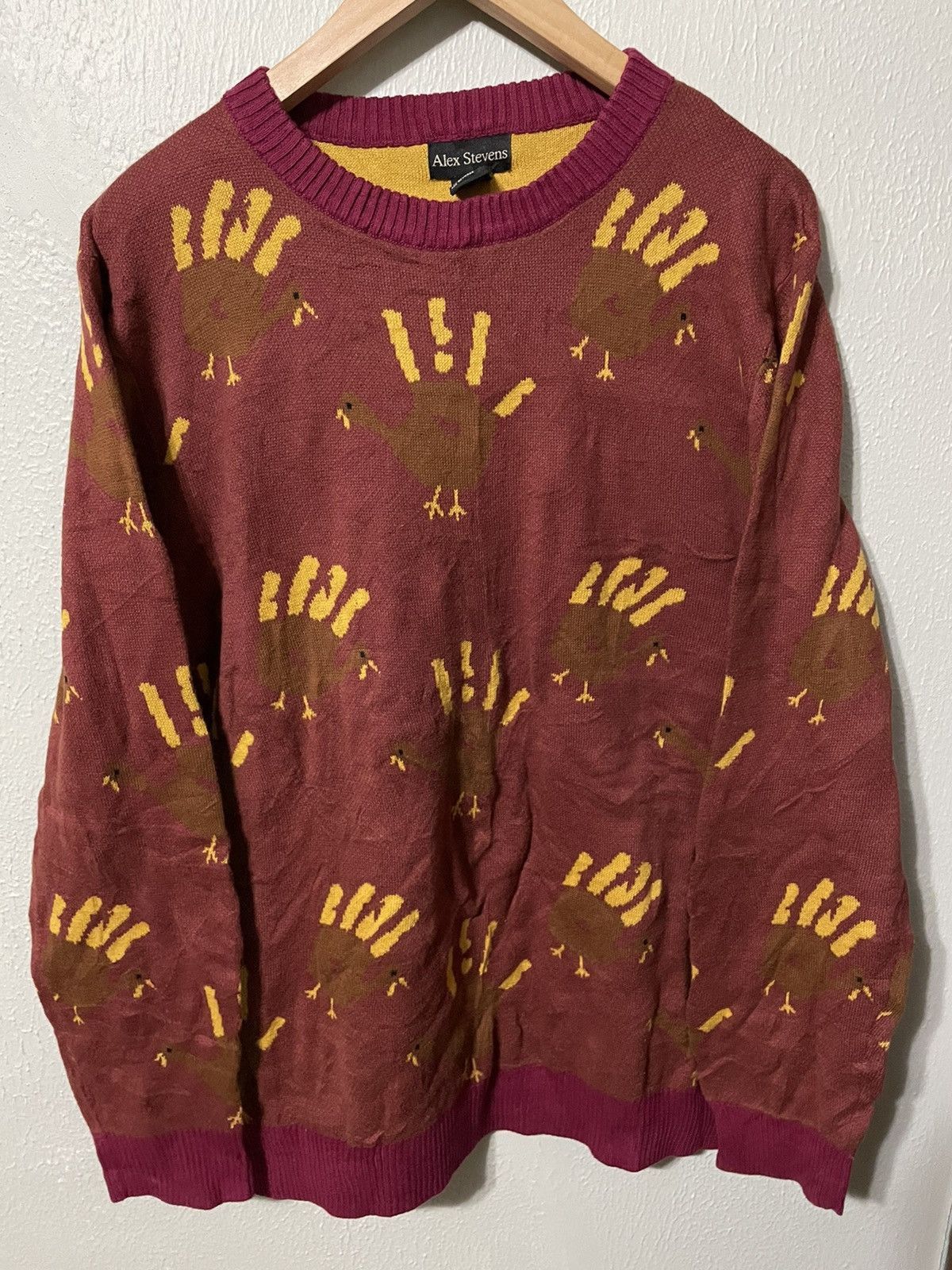 Vintage Vintage Turkey Trot Knit Sweater Size US L / EU 52-54 / 3 - 1 Thumbnail