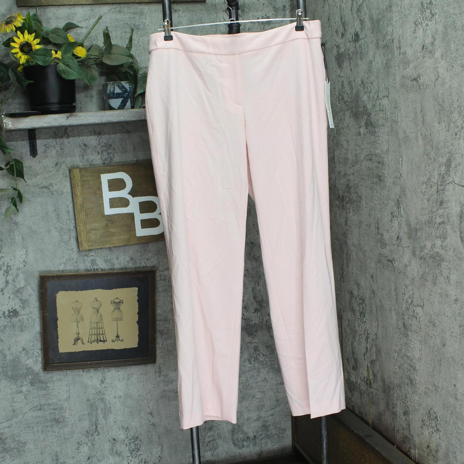 Calvin Klein Nwt Calvin Klein Lux Highline Pants X21pl866 Rose Pink 14w Size 36" / US 14 / IT 50 - 1 Thumbnail