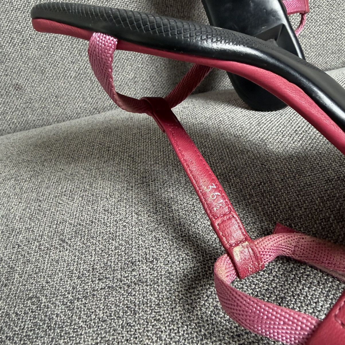 Prada 00s Prada Sport T Bar Strap Kitten Heels in Pink 36 Size US 6.5 / IT 36.5 - 15 Thumbnail