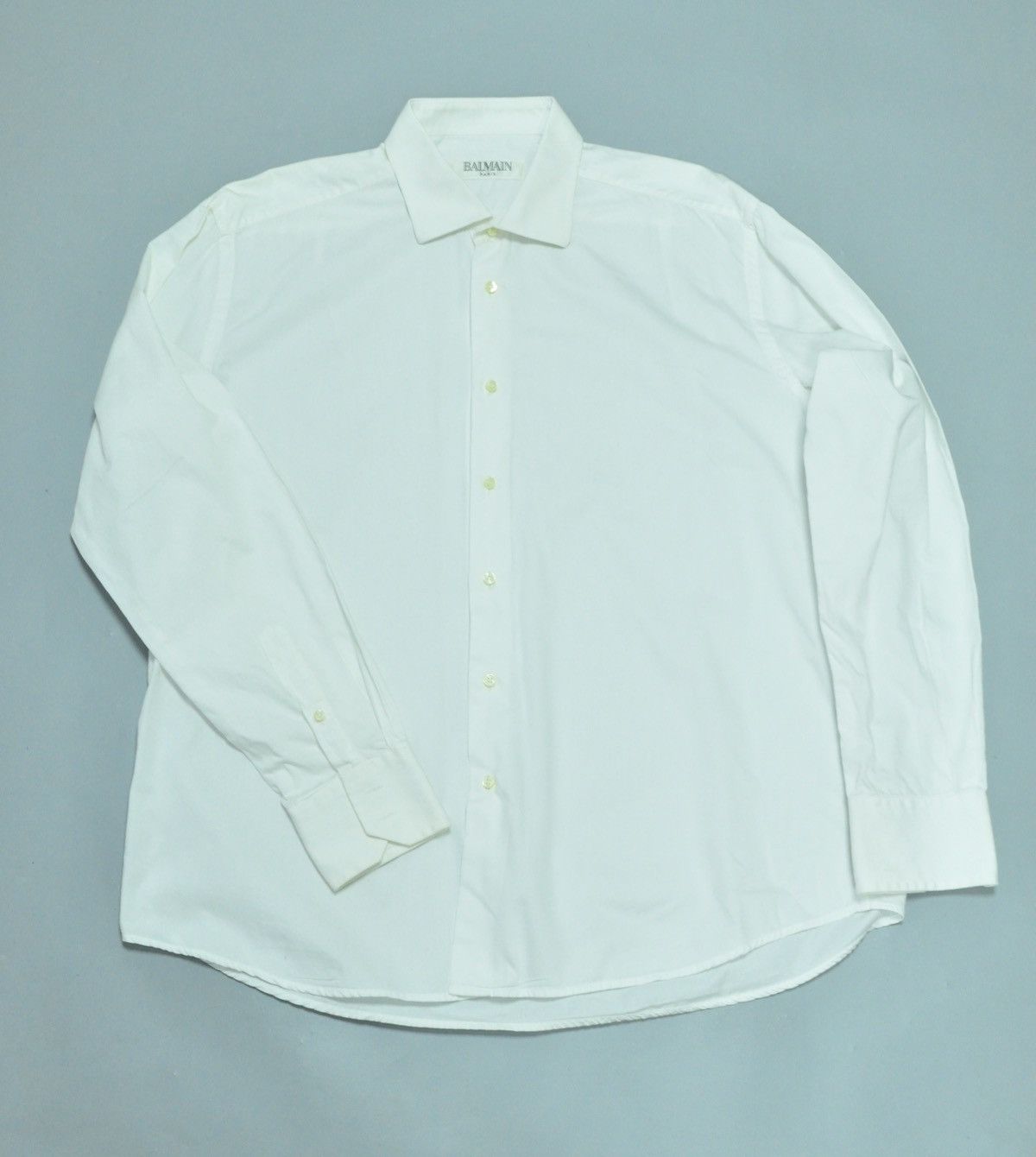 Balmain × Vintage Balmain Vintage Luxury white shirt Size US L / EU 52-54 / 3 - 1 Thumbnail