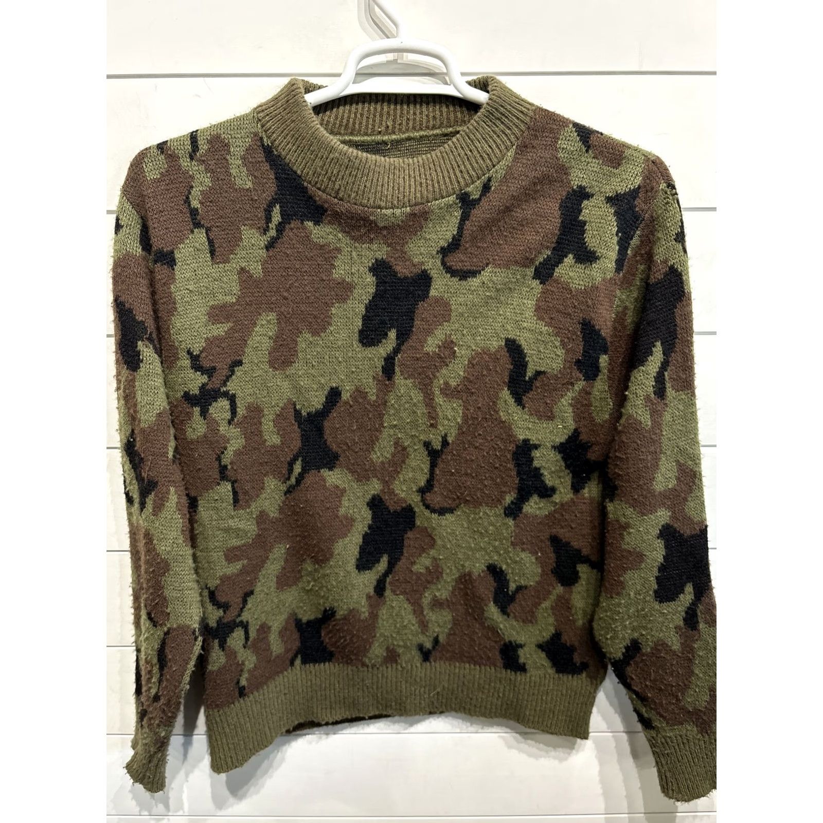 Vintage VINTAGE Randolph Hall Camo Camoflage Wool Knit Hunting Sweater Mens Size M Medium Camouflage 1970s Outdoor Winter Knit Wool Men Size US M / EU 48-50 / 2 - 2 Thumbnail