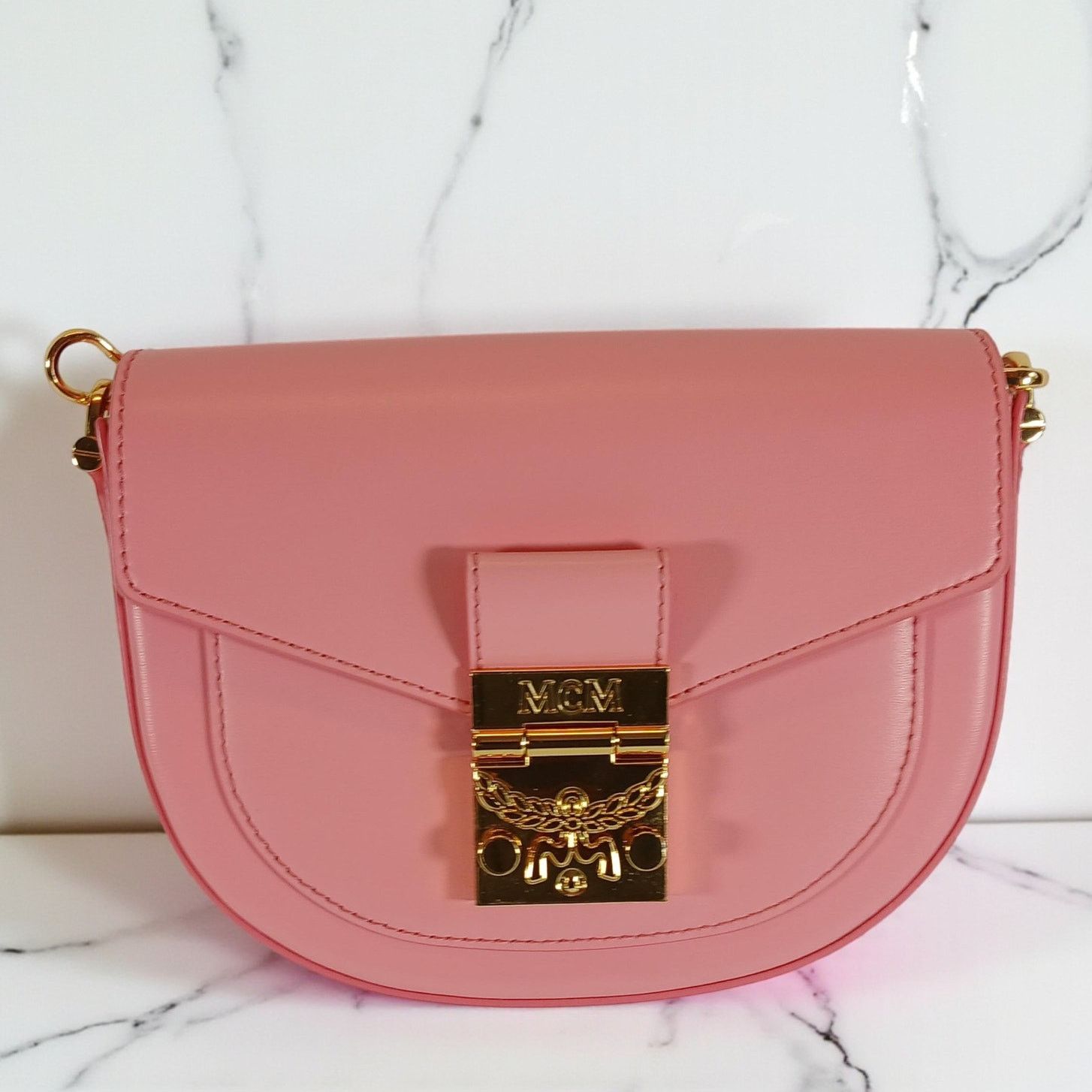 MCM MCM Patricia Mini Pink Leather Crossbody Bag - NWT Size ONE SIZE - 15 Thumbnail