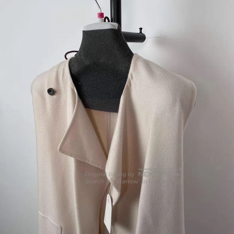 Hermes Hermes Cashmere Sleeveless Coat - Light Pink Size XS / US 0-2 / IT 36-38 - 2 Thumbnail