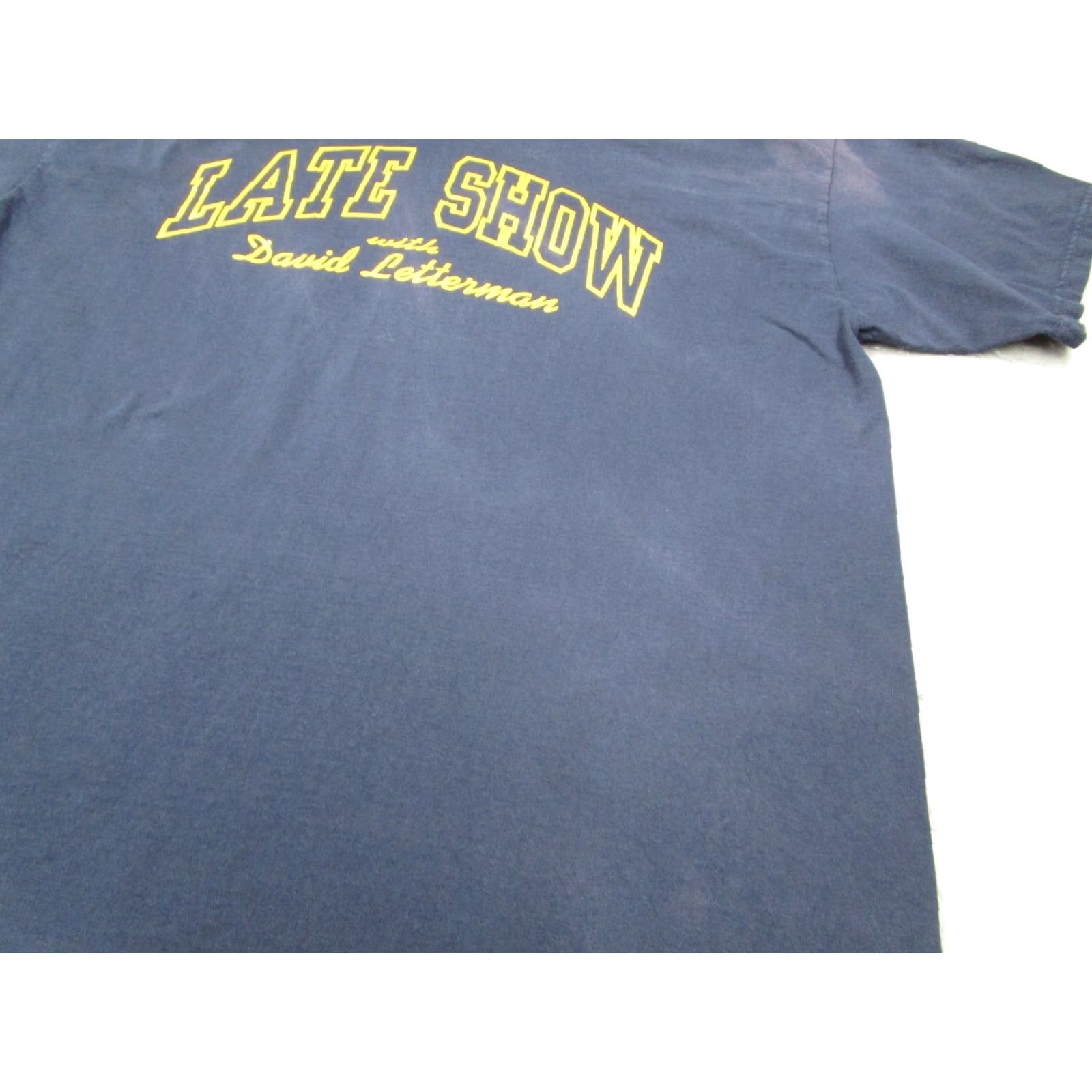 Lee VINTAGE Lee Shirt Men XL Blue Short Sleeve David Letterman Late Show T-Shirt USA Size US XL / EU 56 / 4 - 5 Thumbnail