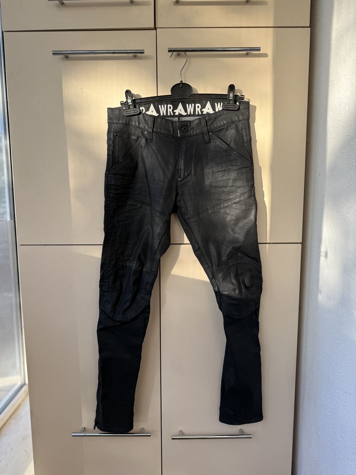 G-Star G Star Raw Denim 5620 Afrojack Zip 3d Super Slim Jeans Biker Size US 31 - 1 Thumbnail