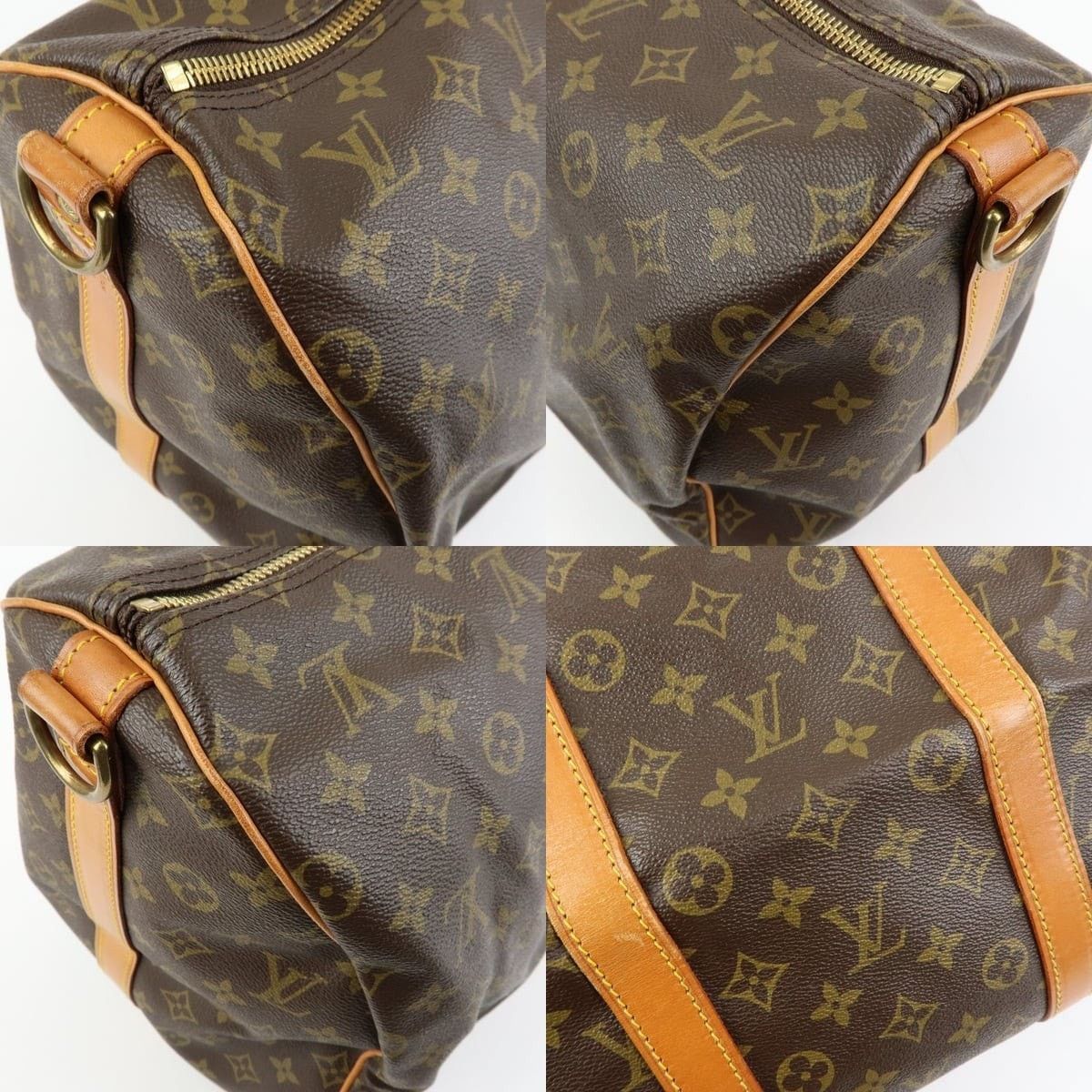 Louis Vuitton Louis Vuitton Monogram Keepall Bandouliere 55 Duffle Bag Size ONE SIZE - 6 Thumbnail