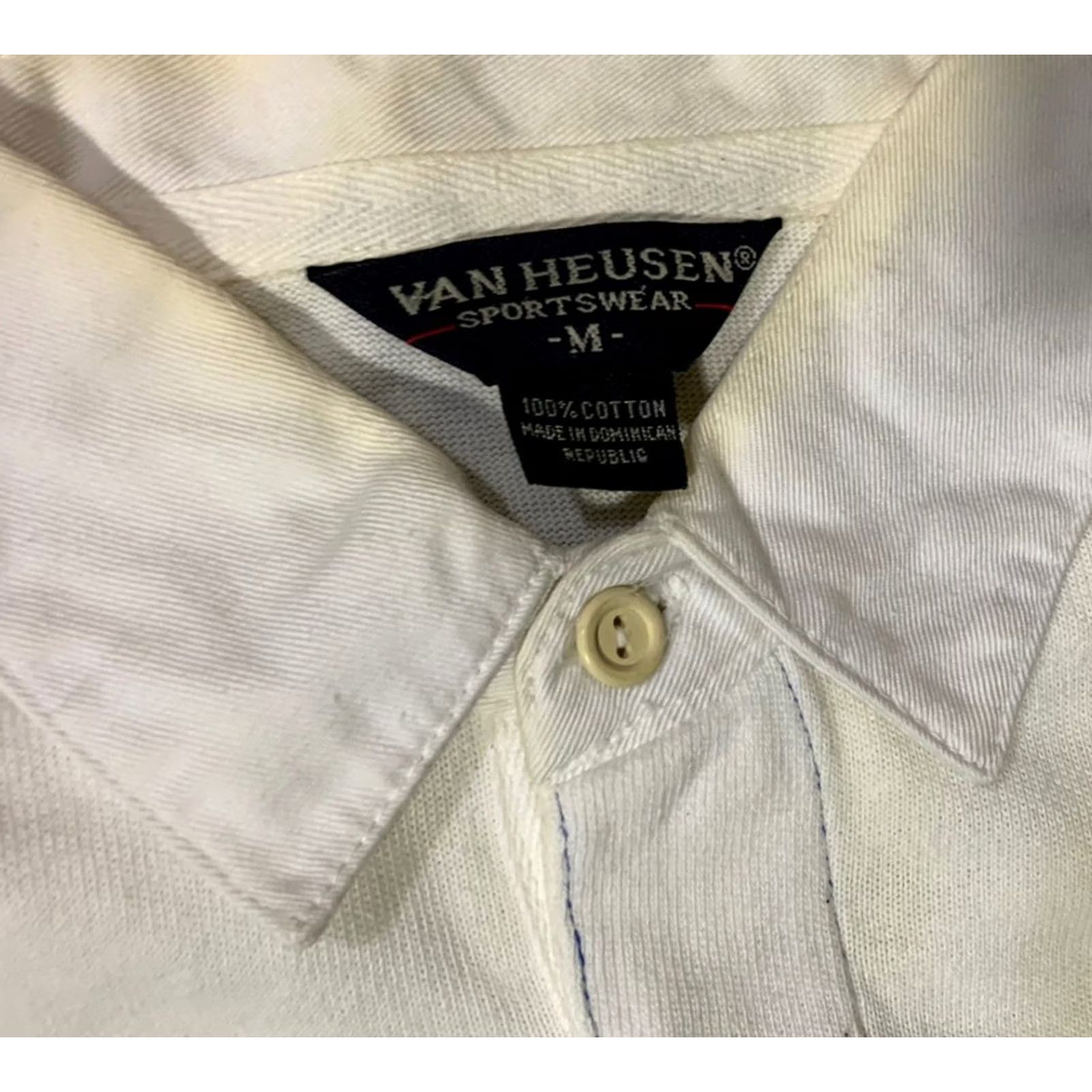 Van Heusen Van Heusen Mens Striped Rugby Polo Shirt Medium Extra Large XL Size US M / EU 48-50 / 2 - 4 Thumbnail