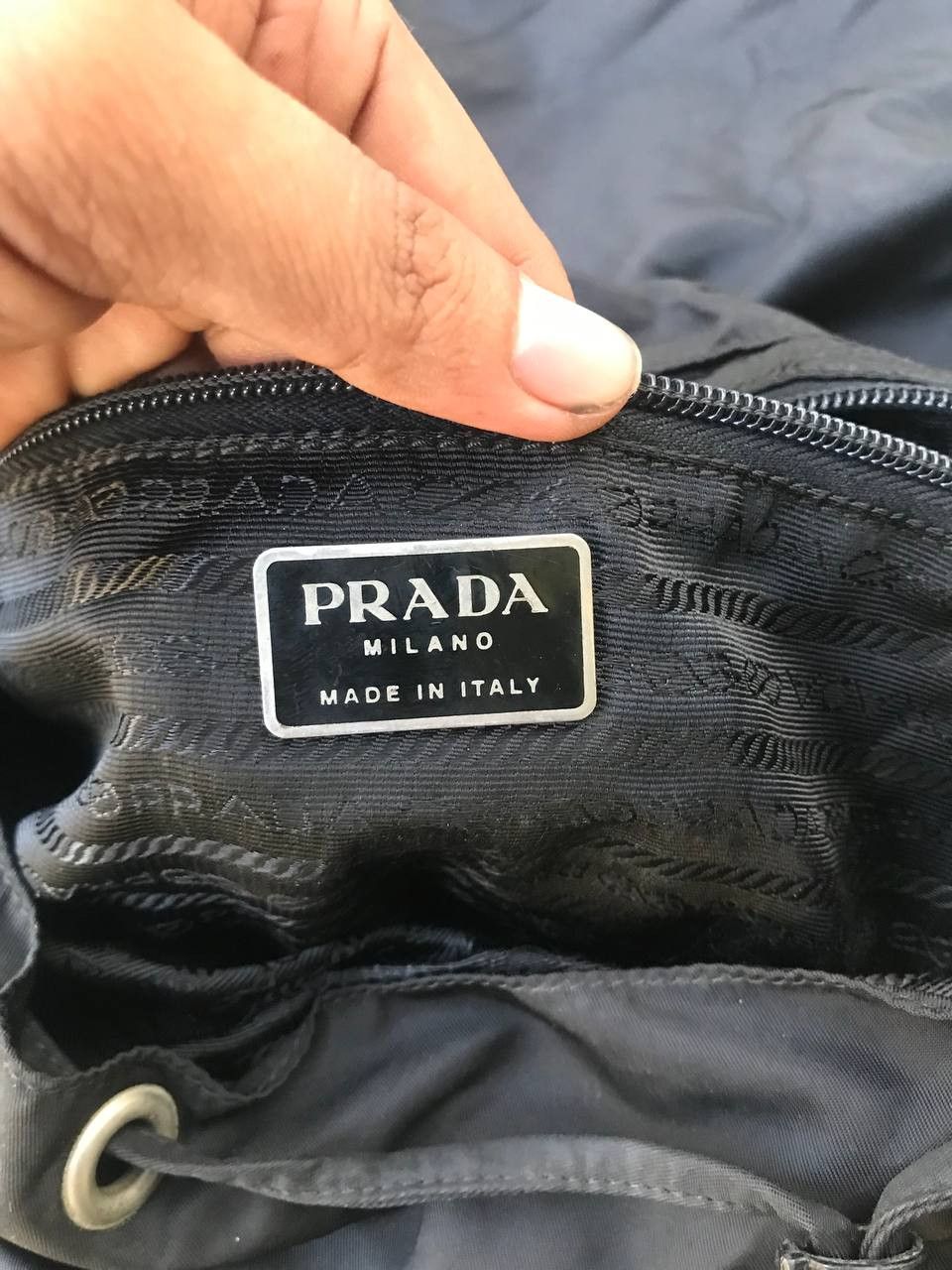 Prada × Vintage Authentic Prada Black Backpack Size ONE SIZE - 4 Thumbnail