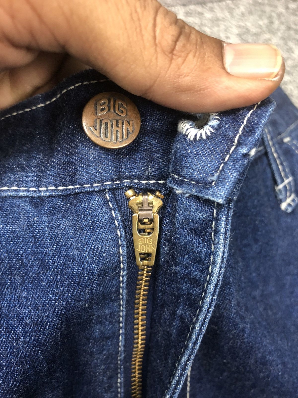 Big John × Japanese Brand × Vintage Vintage 90s BiG JOHN World Workers Cargo Jeans Size US 30 / EU 46 - 6 Thumbnail