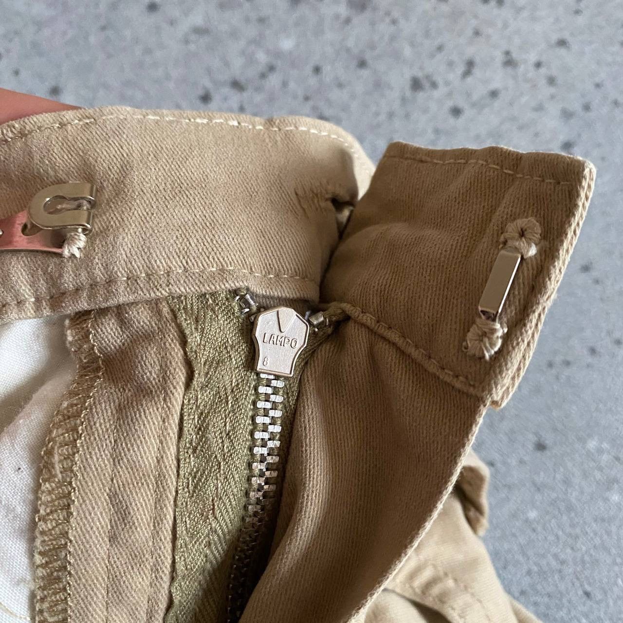 Moschino × Vintage Moschino Vintage Flared Beige Pants Jeans 90s Size 27" / US 4 / IT 40 - 11 Thumbnail